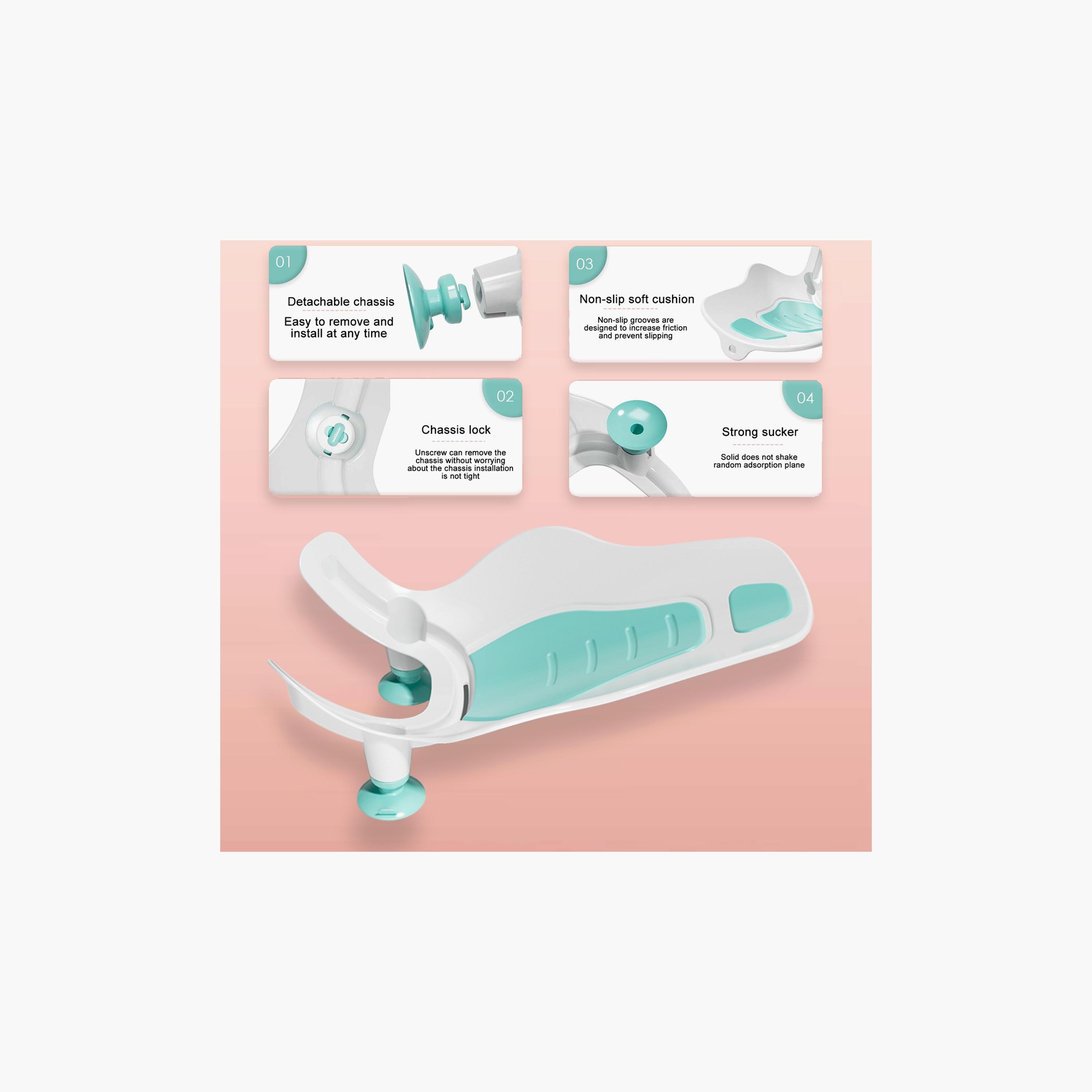 Eazy Kids 2-In-1 Sink Bath Support Tub And Butt Cleaning Station, Green-baby-bathandcare-bathtubs-image-3
