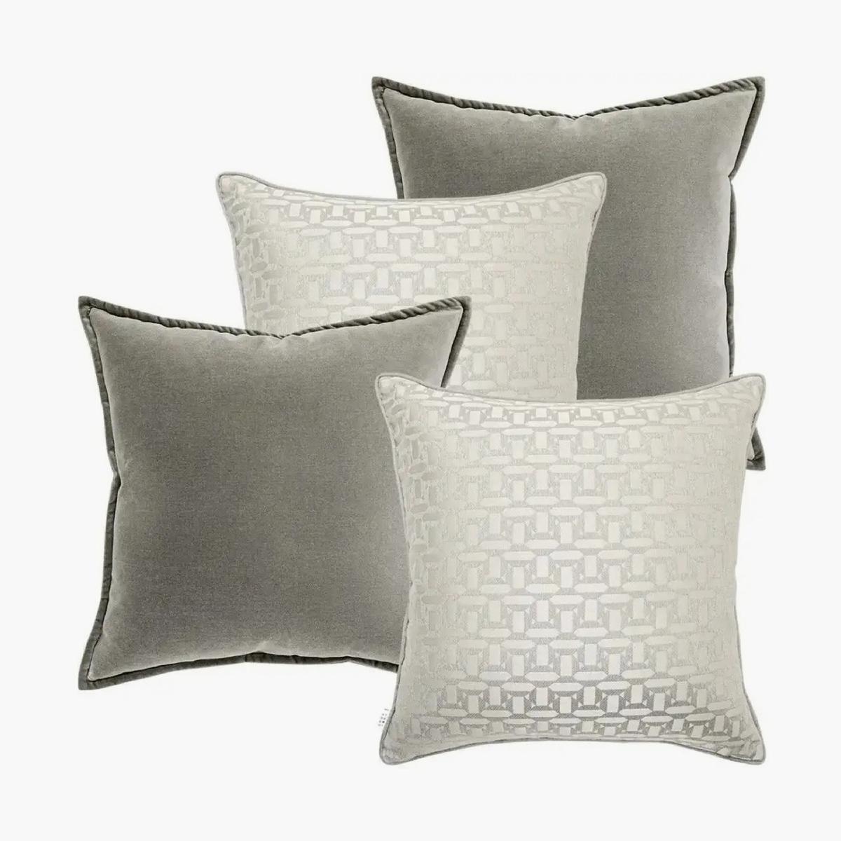 Amara 4-Piece Down Feather Filled Cushion Set - 50x50 cm
