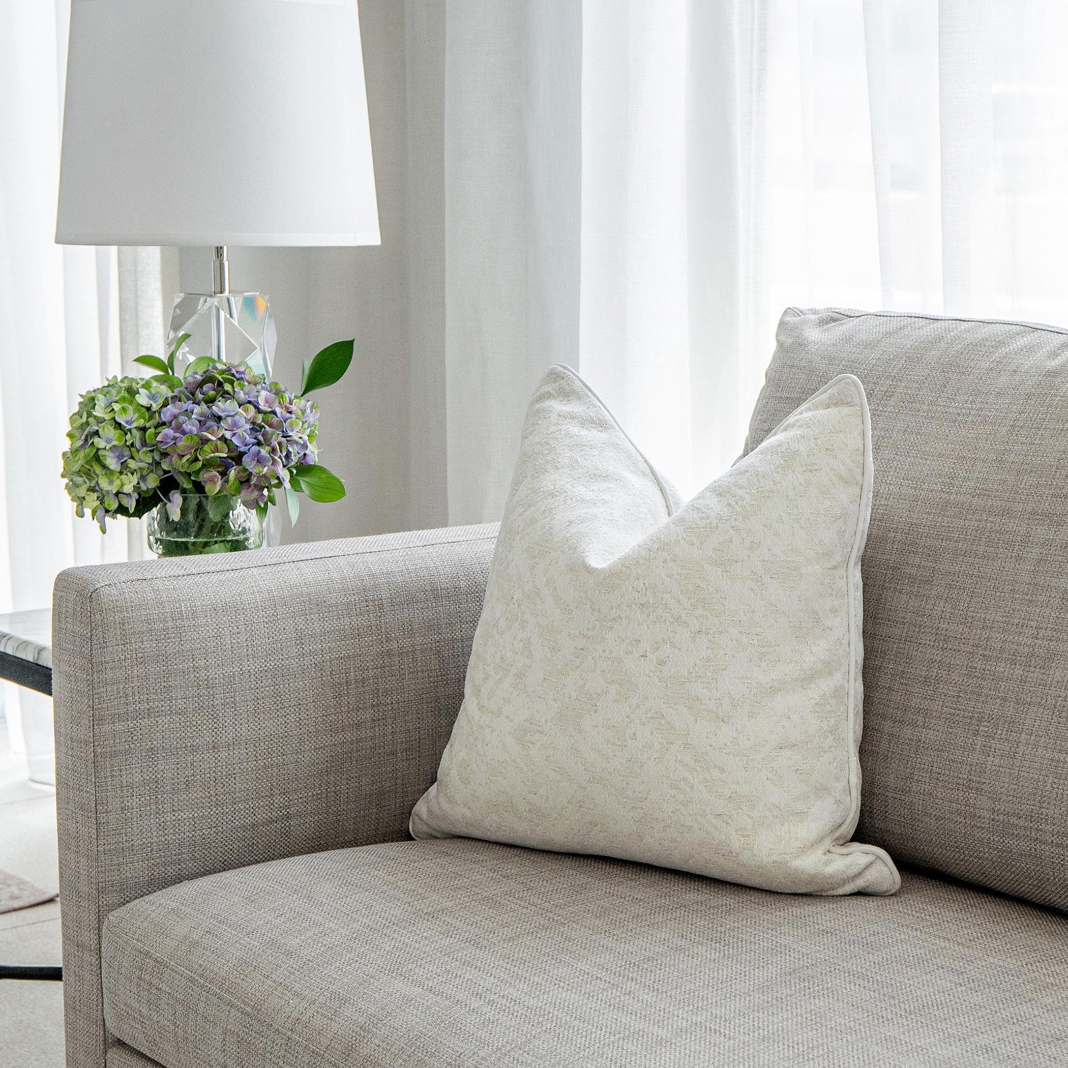 Arcie Bianca Down Feather Filled Cushion - 50x50 cm