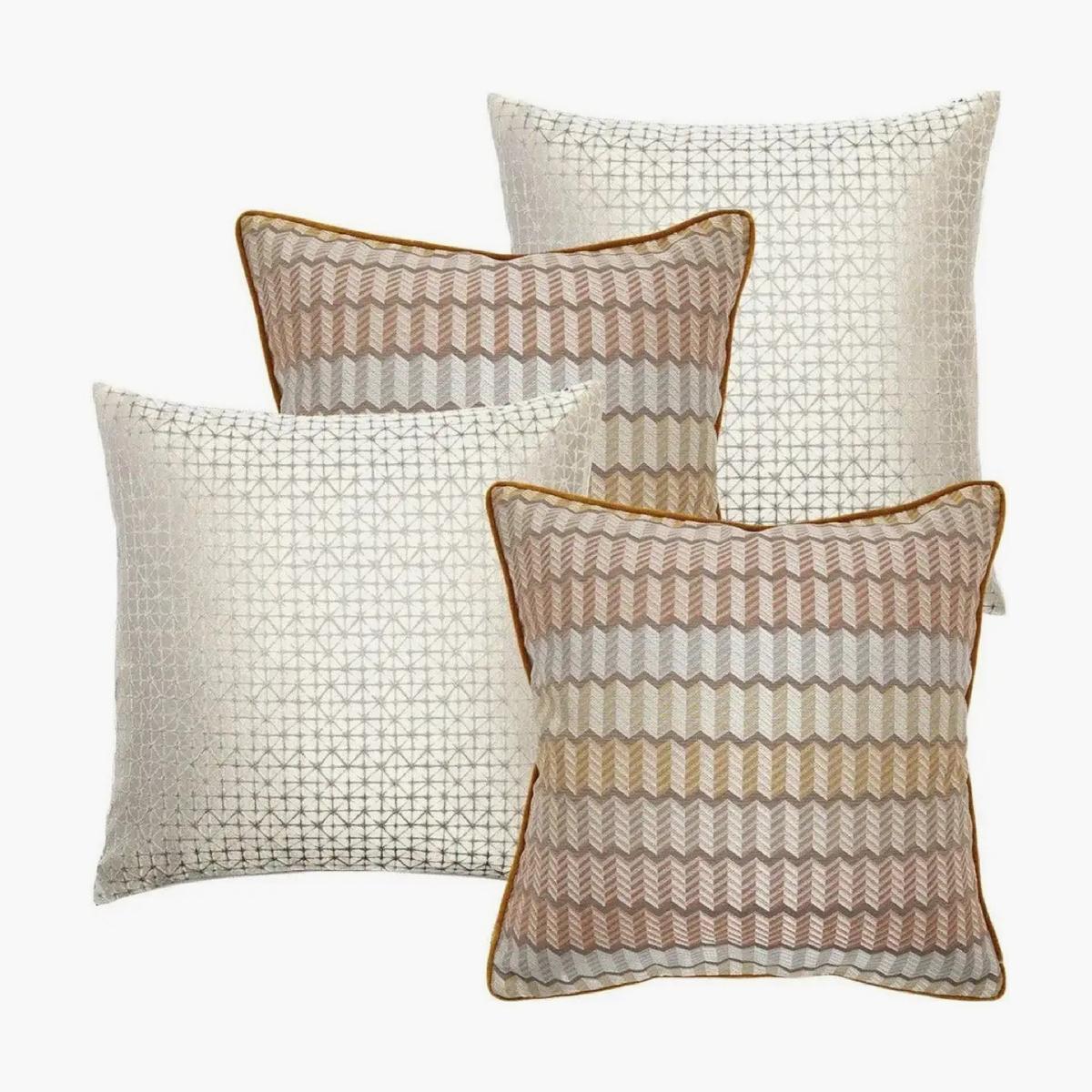 Camella 4-Piece Down Feather Filled Cushion Set - 50x50 cm