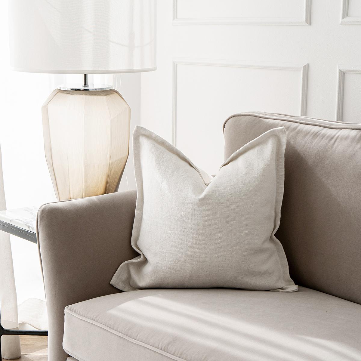 Dorothy Bianca Down Feather Filled Cushion - 50x50 cm
