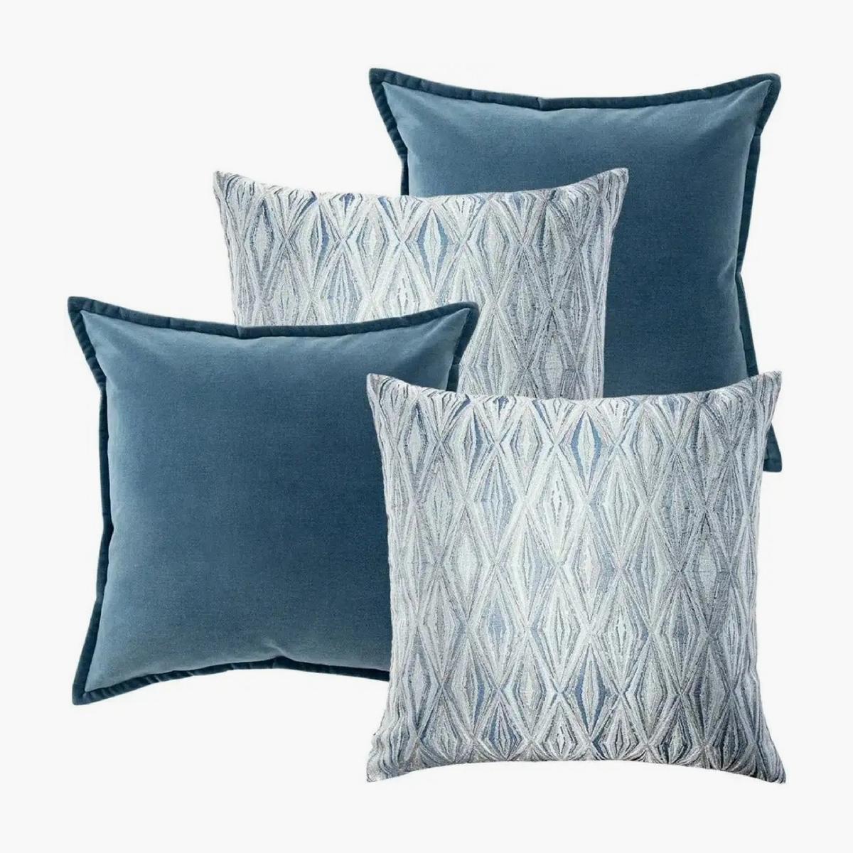 Luke 4-Piece Down Feather Filled Cushion Set - 50x50 cm