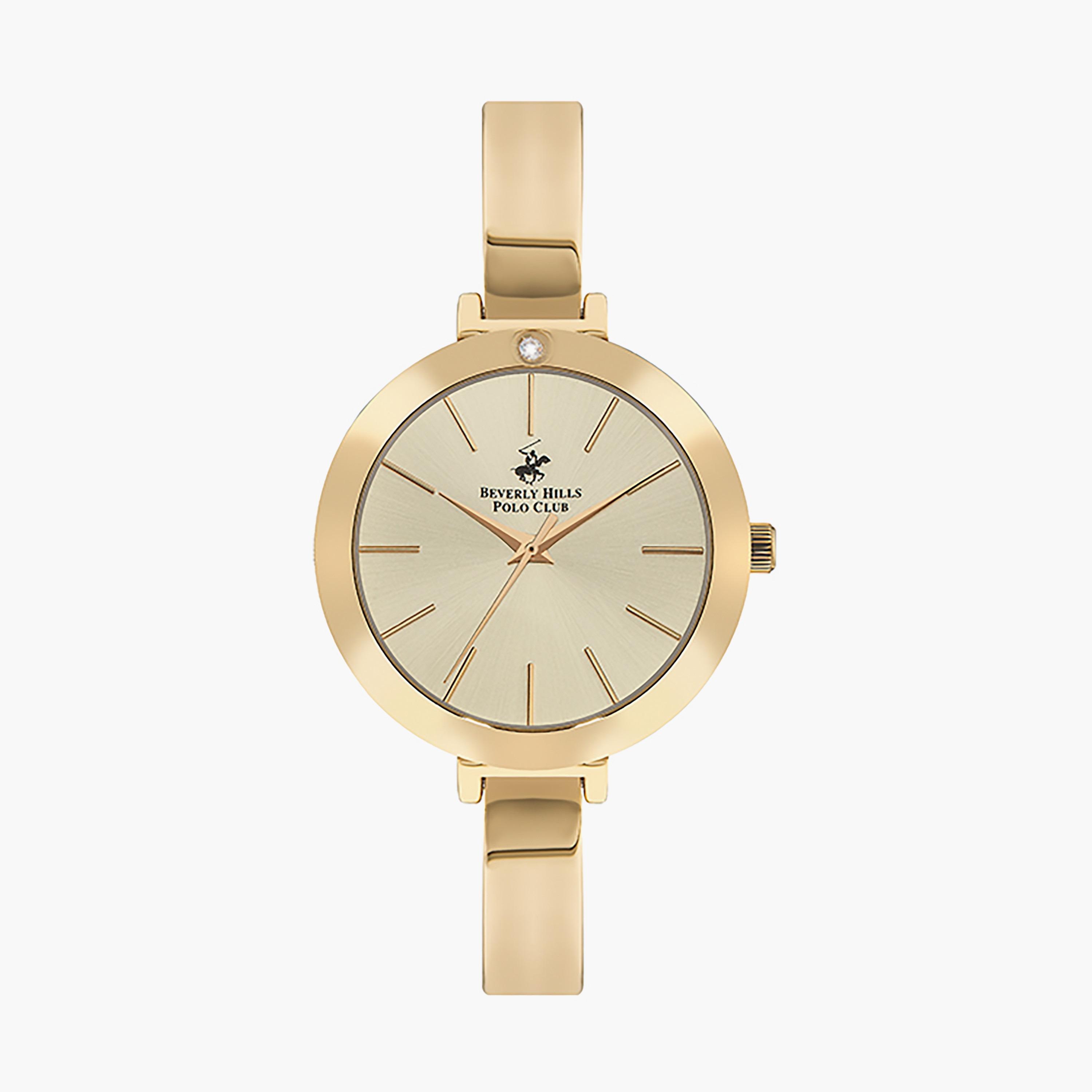ساعة بيفرلي هيلز بولو كلوب ذو أنالوج بسوار ستانلس ستيل مع لون ذهبي BP3331X.110-women-watchesandjewellery-watches-image-1
