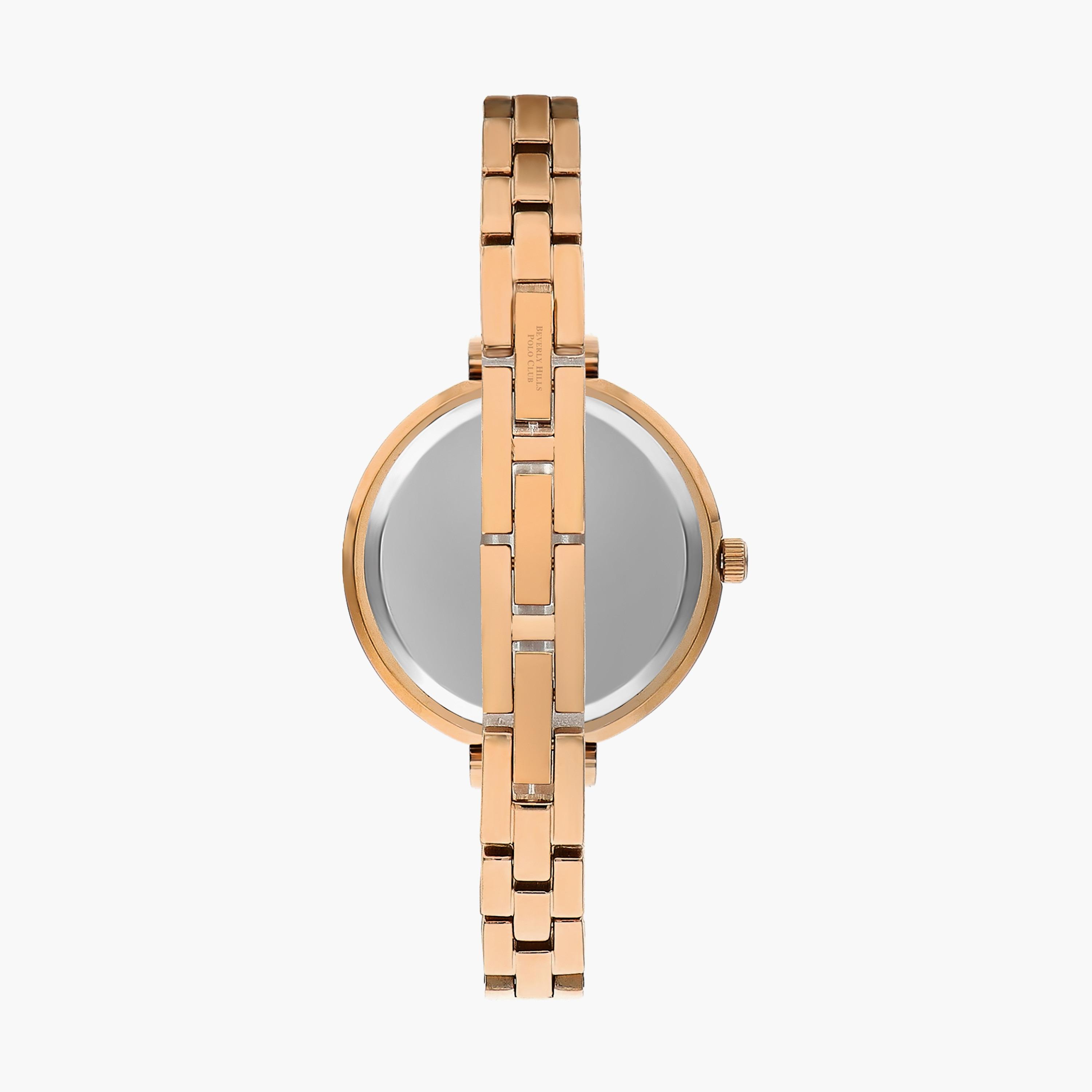 Beverly Hills Polo Club Rose Gold Analog Stainless Steel Strap Watch - BP3331X.410-women-watchesandjewellery-watches-image-3