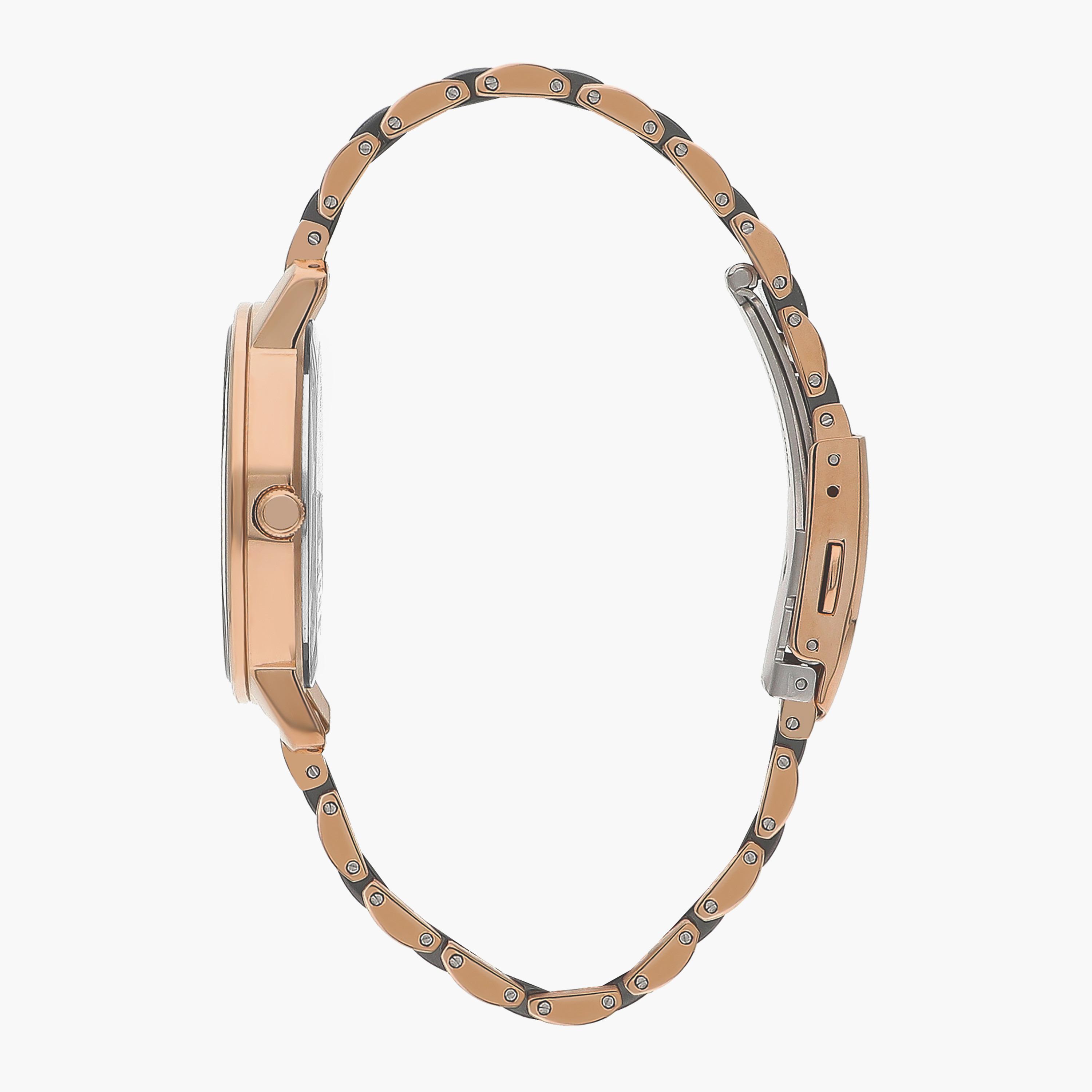 Beverly Hills Polo Club Women's Black & Rose Gold Analog Stainless Steel Strap Watch - BP3349X.450-women-watchesandjewellery-watches-image-2