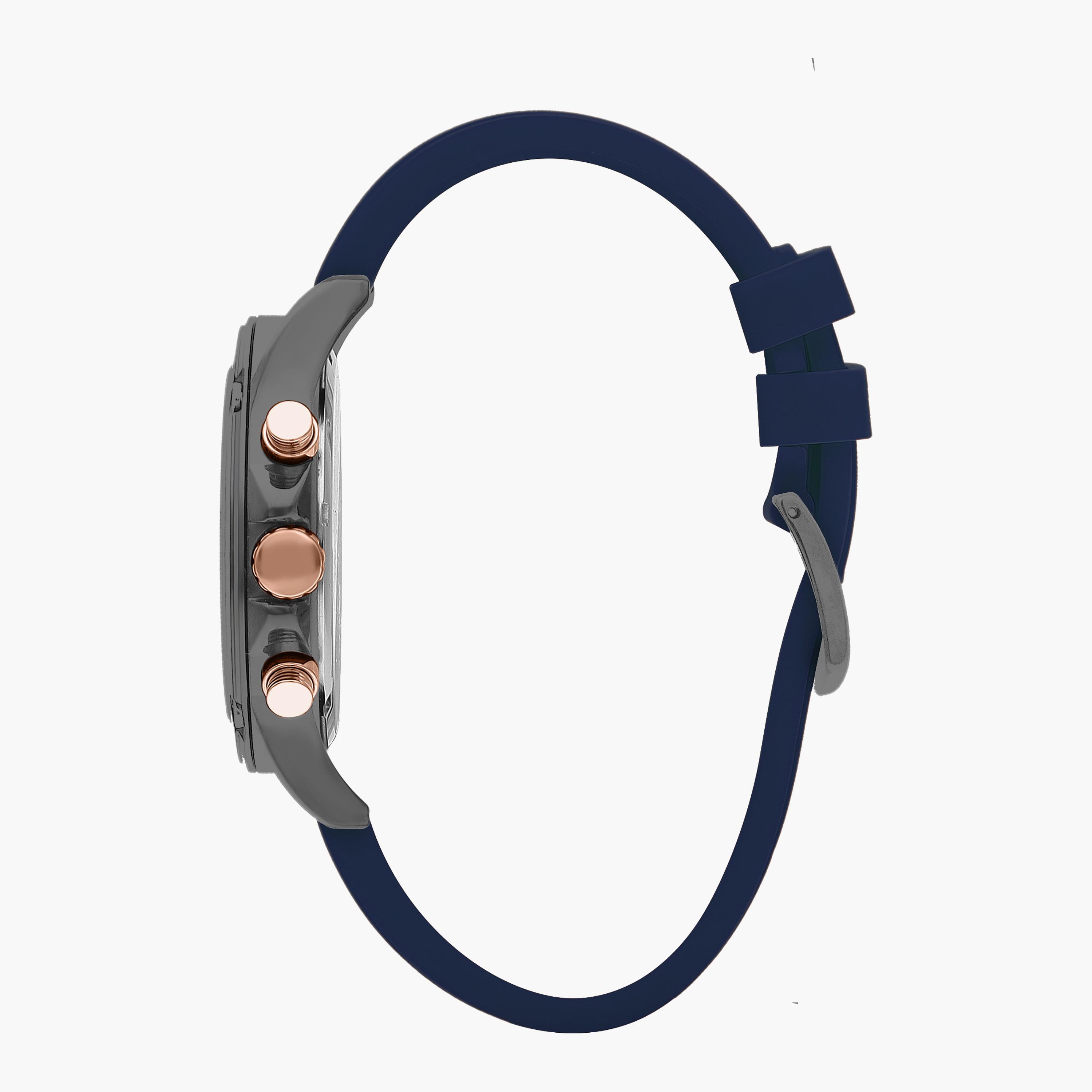 ساعة كرونوغراف من بيفرلي هيلز بولو كلوب بسوار سيليكون أزرق للرجال BP3324X.099-men-watchesandjewellery-watches-image-2