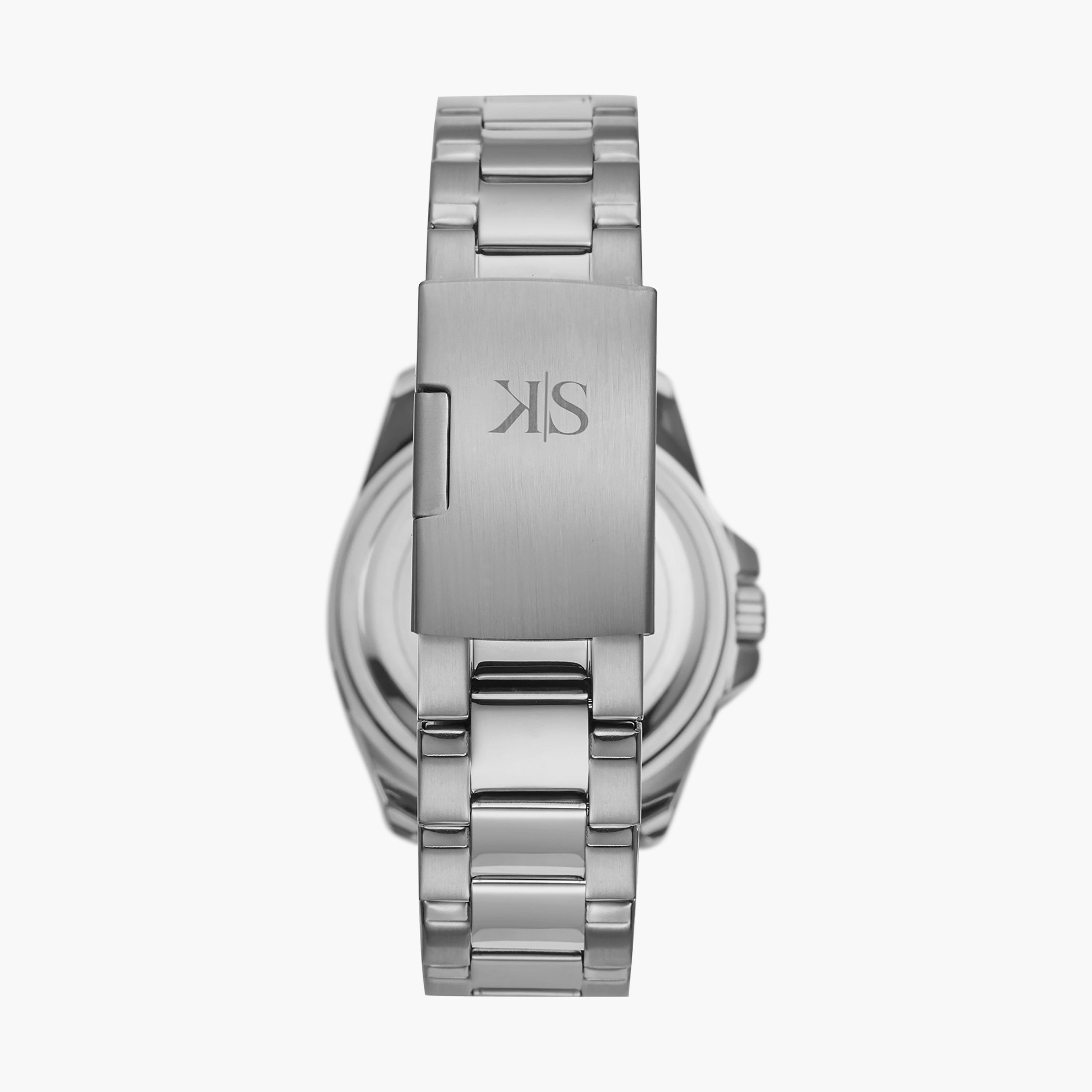 ساعة أنالوج فضية بسوار ستانلس ستيل من كينيث سكوت للرجال K22041-SBSN-men-watchesandjewellery-watches-image-3