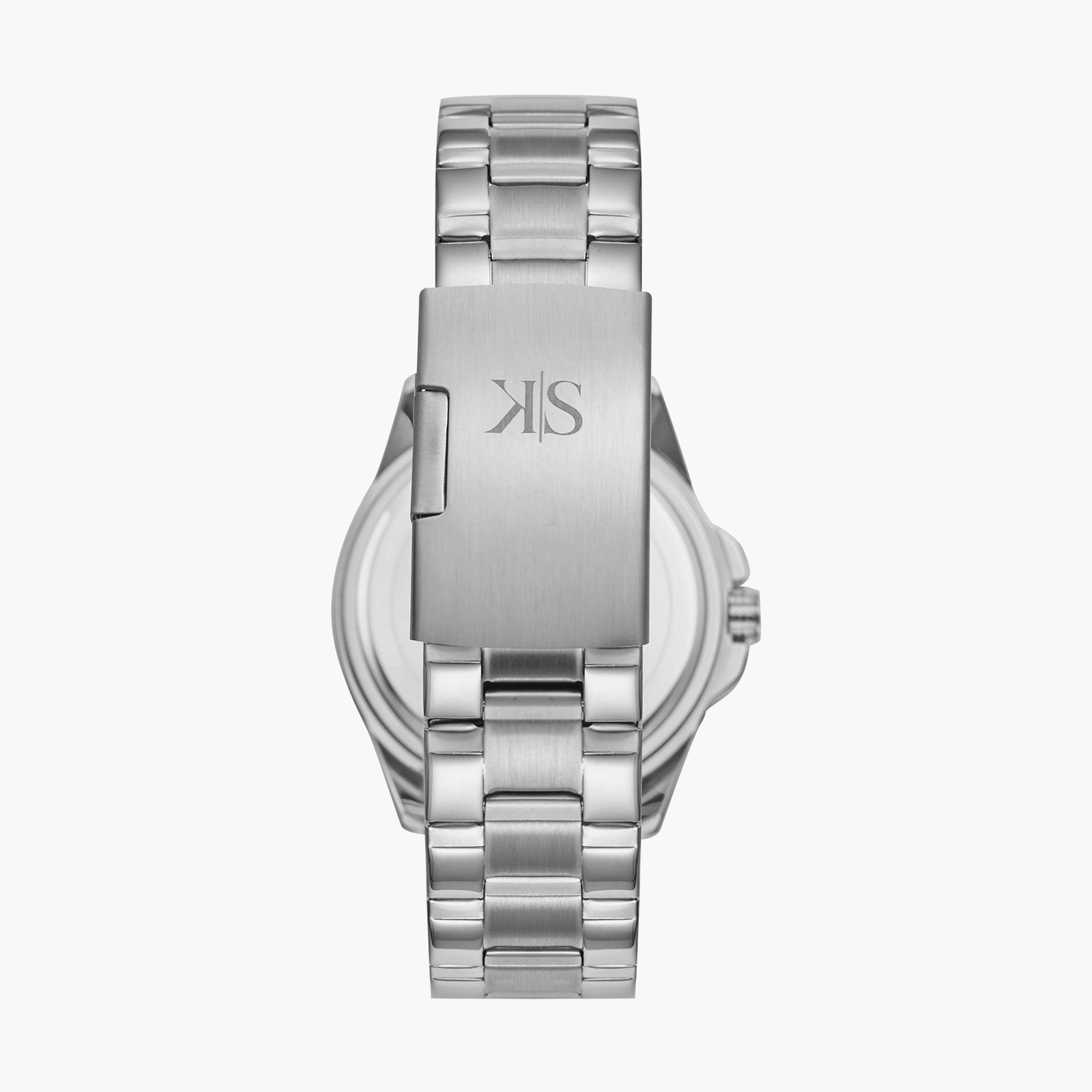 ساعة أنالوج فضية بسوار ستانلس ستيل من كينيث سكوت للرجال K22043-SBSN-men-watchesandjewellery-watches-image-3