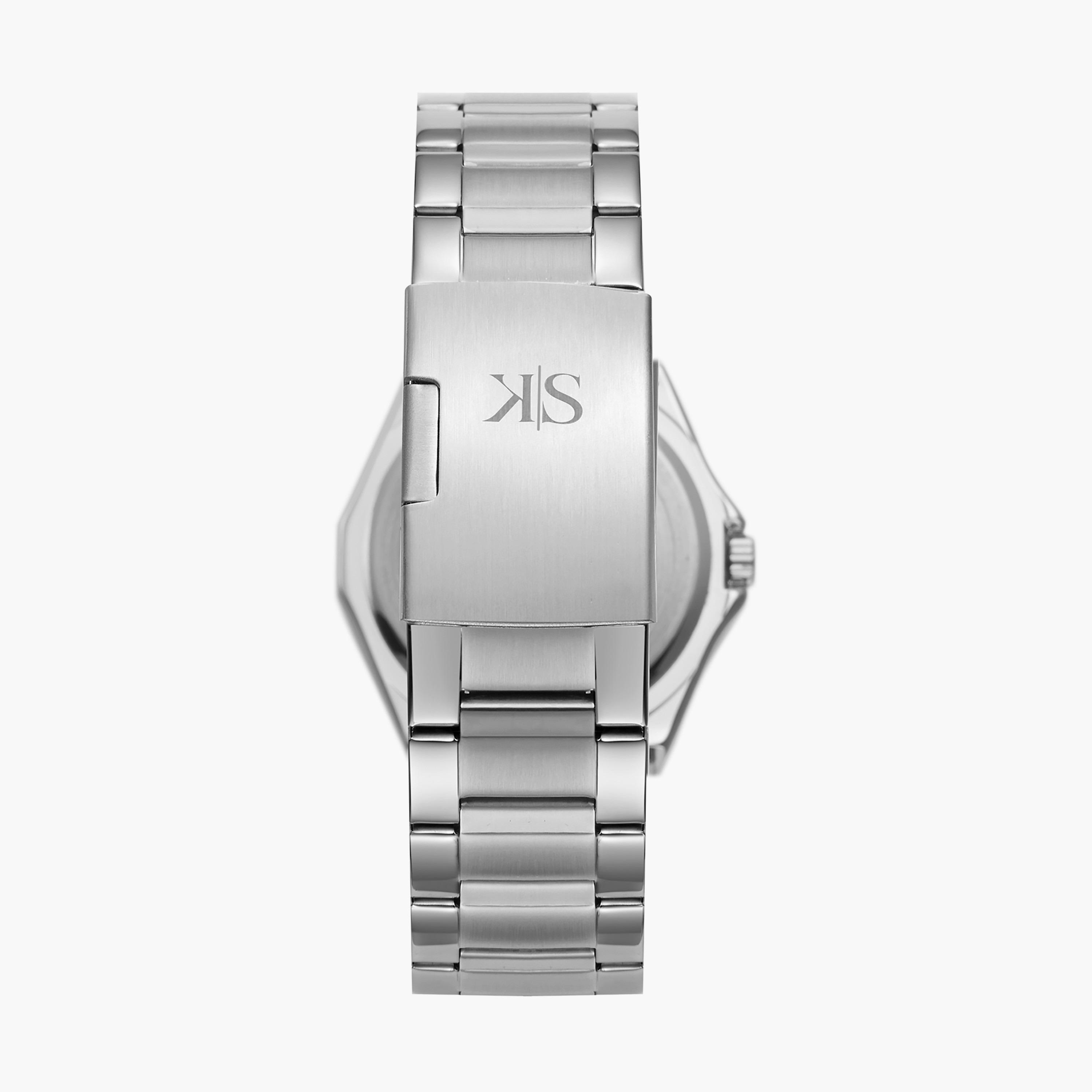 ساعة أنالوج فضية بسوار ستانلس ستيل من كينيث سكوت للرجال K22044-SBSNK-men-watchesandjewellery-watches-image-3