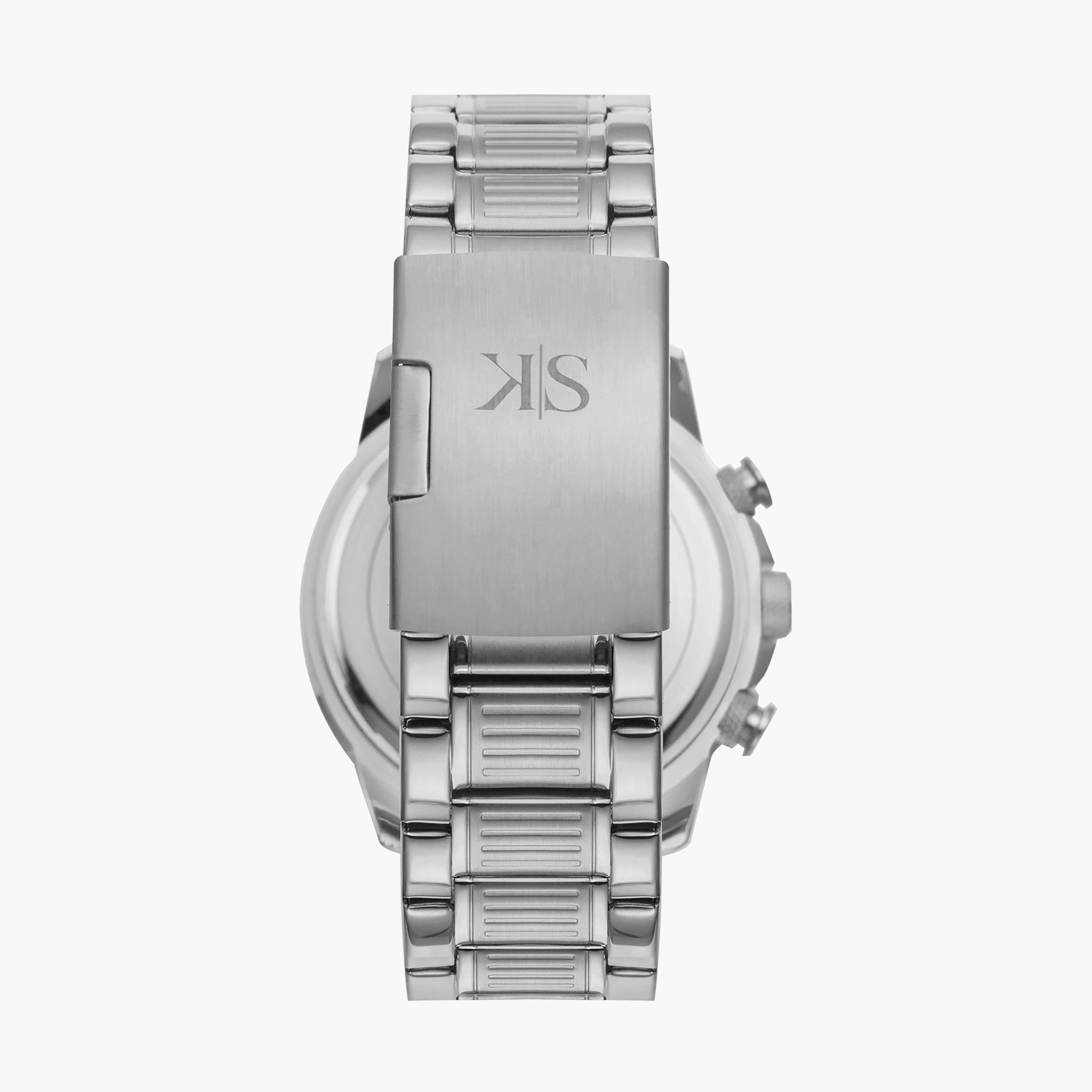 ساعة كرونوغراف فضية بسوار ستانلس ستيل من كينيث سكوت للرجال K22139-SBSB-men-watchesandjewellery-watches-image-3