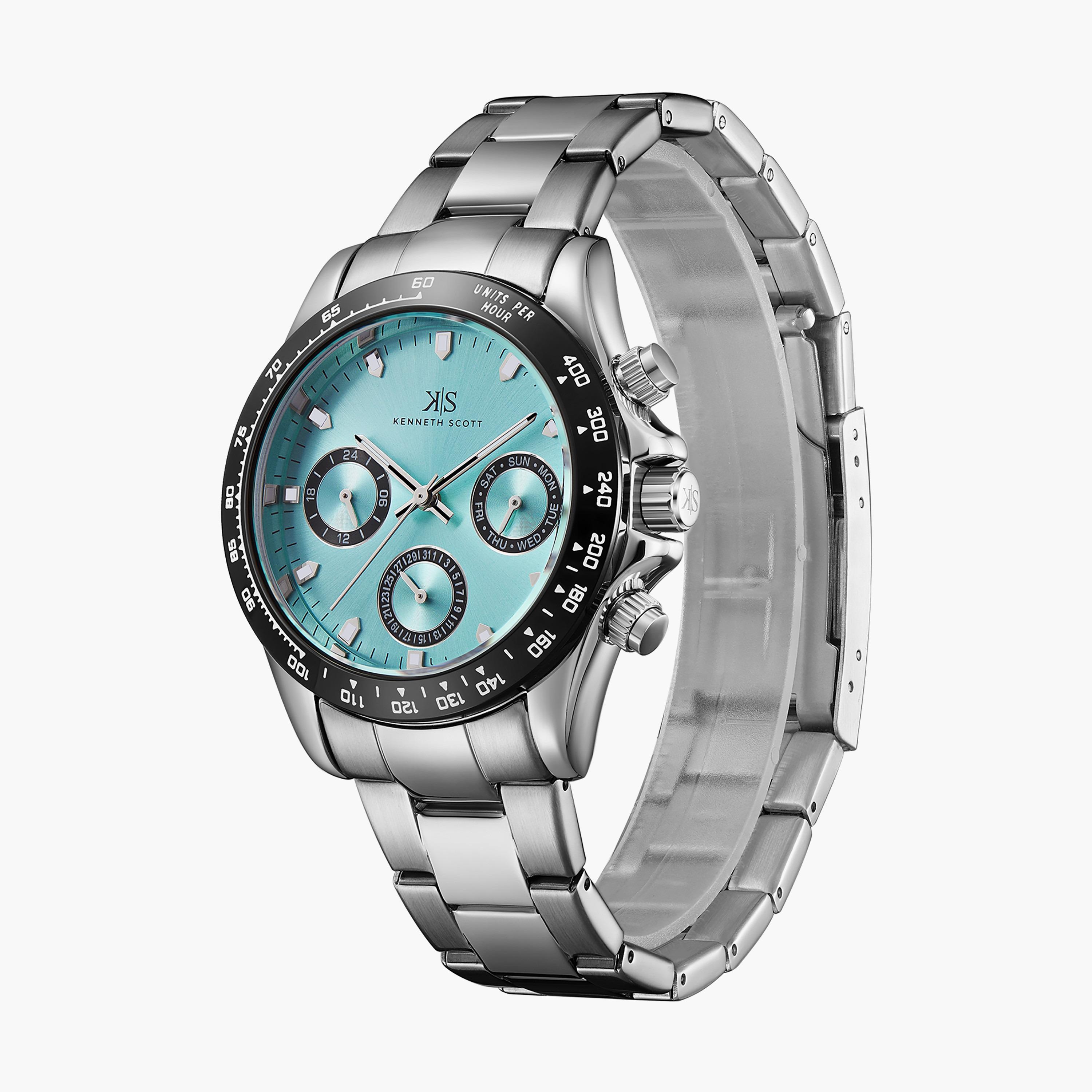 ساعة كرونوغراف فضية بسوار ستانلس ستيل من كينيث سكوت K22142-SBSL-women-watchesandjewellery-watches-image-2