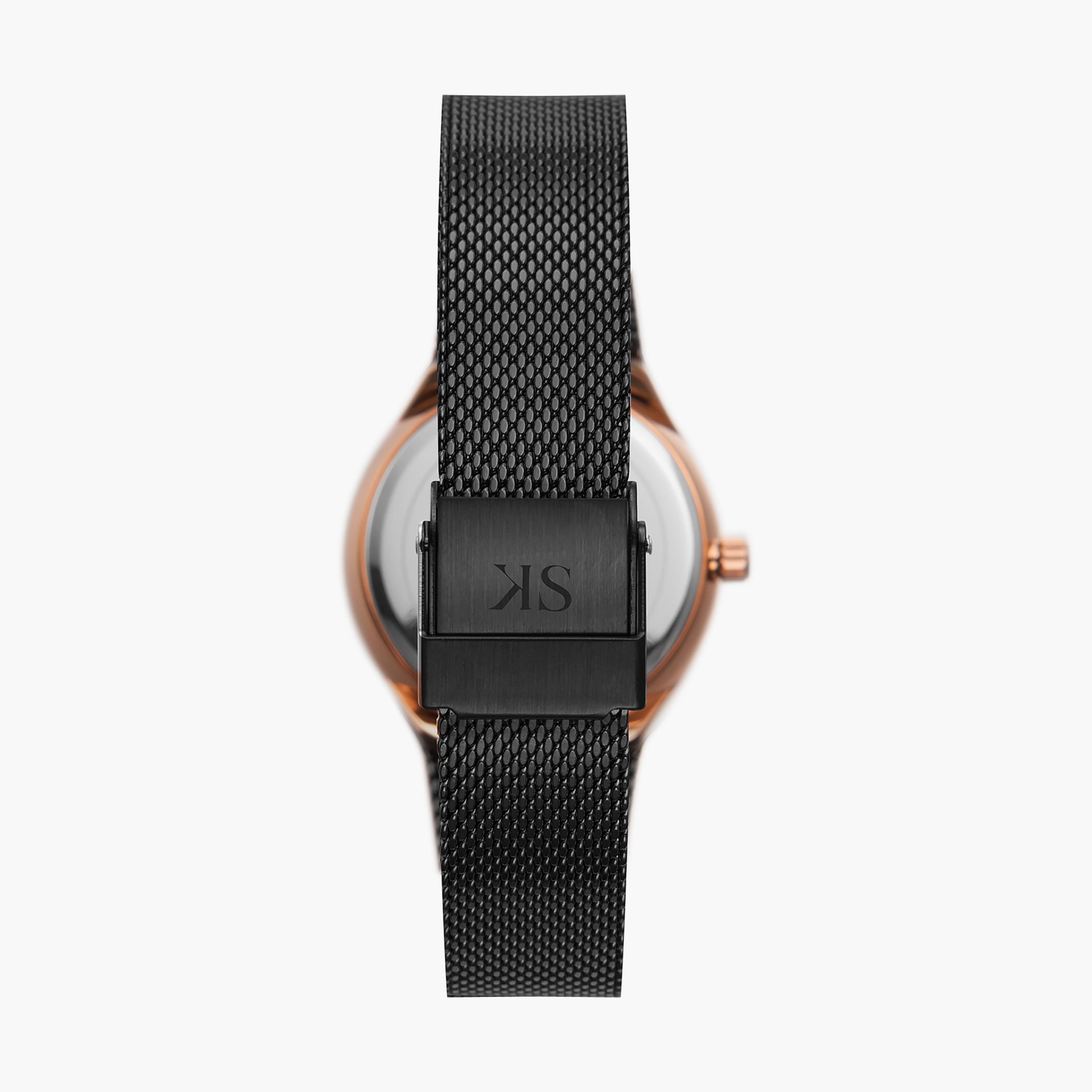 ساعة أنالوج سوداء بسوار ستانلس ستيل من كينيث سكوت K22537-KMBB-women-watchesandjewellery-watches-image-3