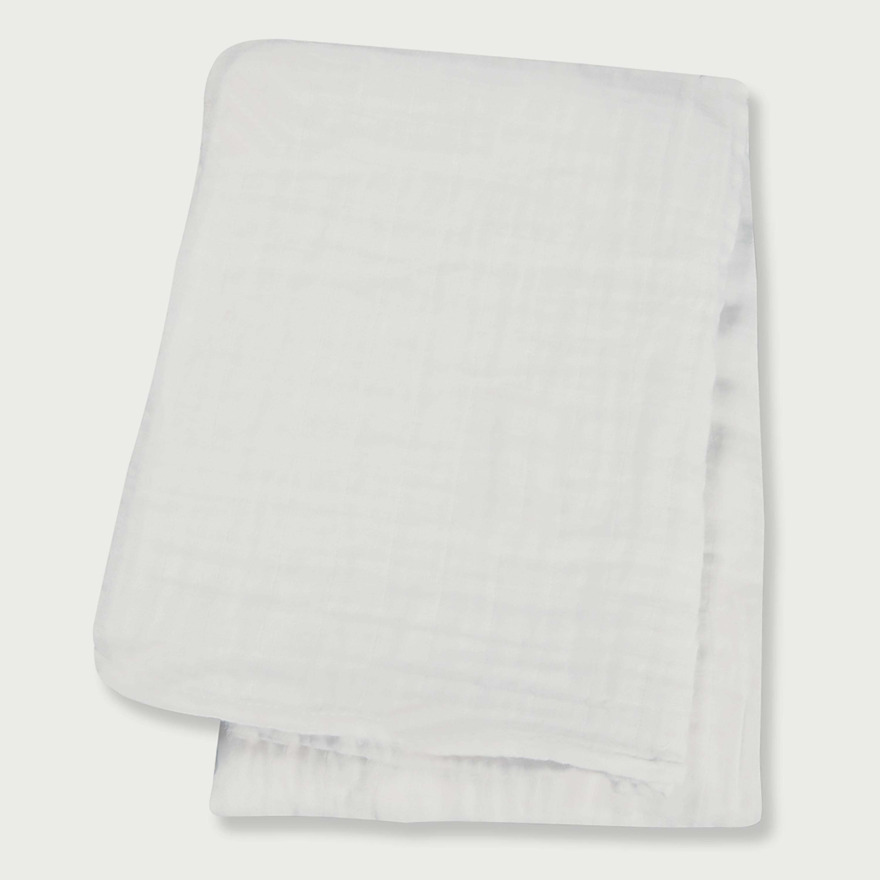 Lulujo Bamboo Swaddle, White-baby-nursery-blanketsandswaddles-swaddlesandsleepingbags-image-1