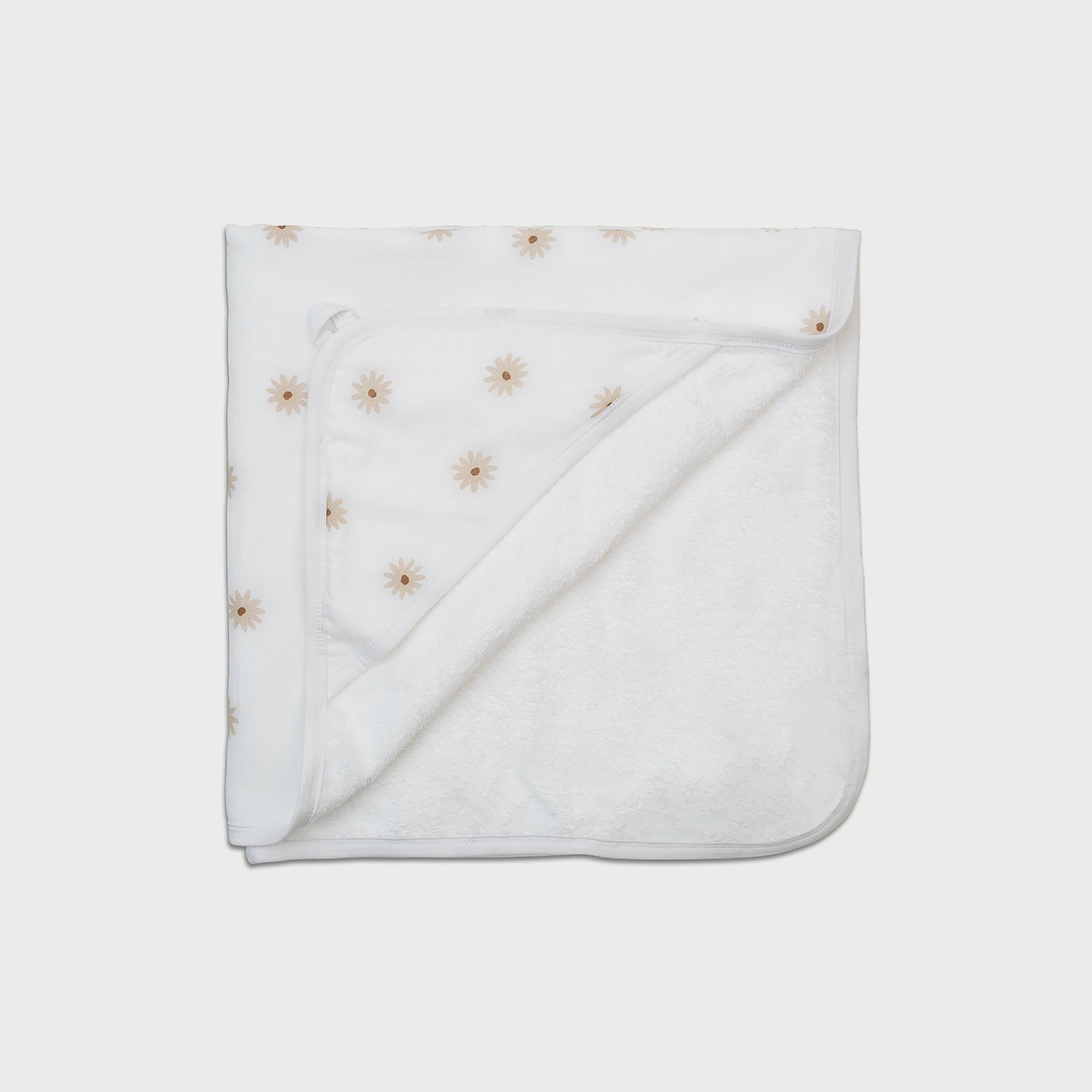 منشفة للرضّع بقبّعة من لولوچو بيبي - دايزيس - 25 x 25 x 5 سم-baby-bathandcare-towels-image-1
