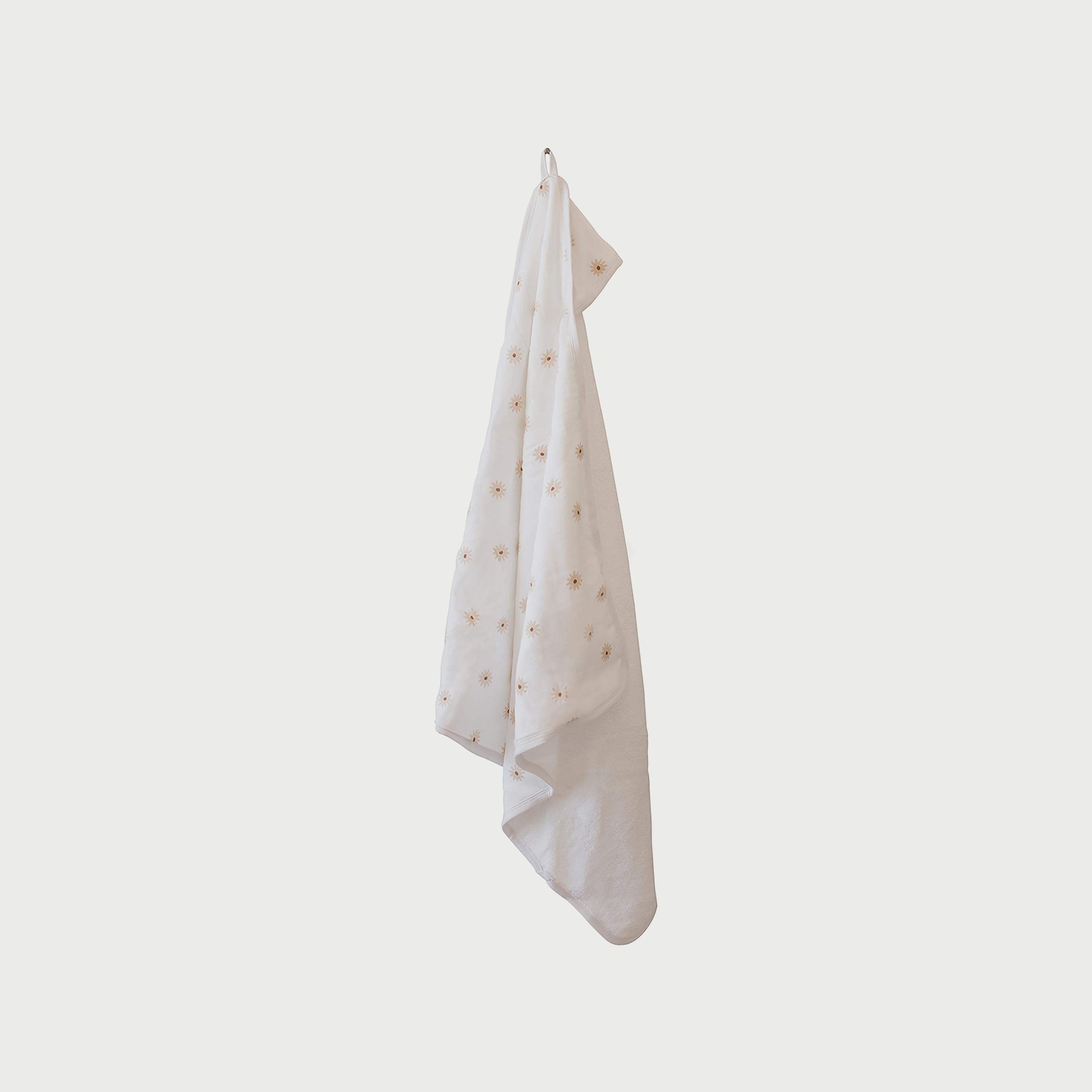 منشفة للرضّع بقبّعة من لولوچو بيبي - دايزيس - 25 x 25 x 5 سم-baby-bathandcare-towels-image-2