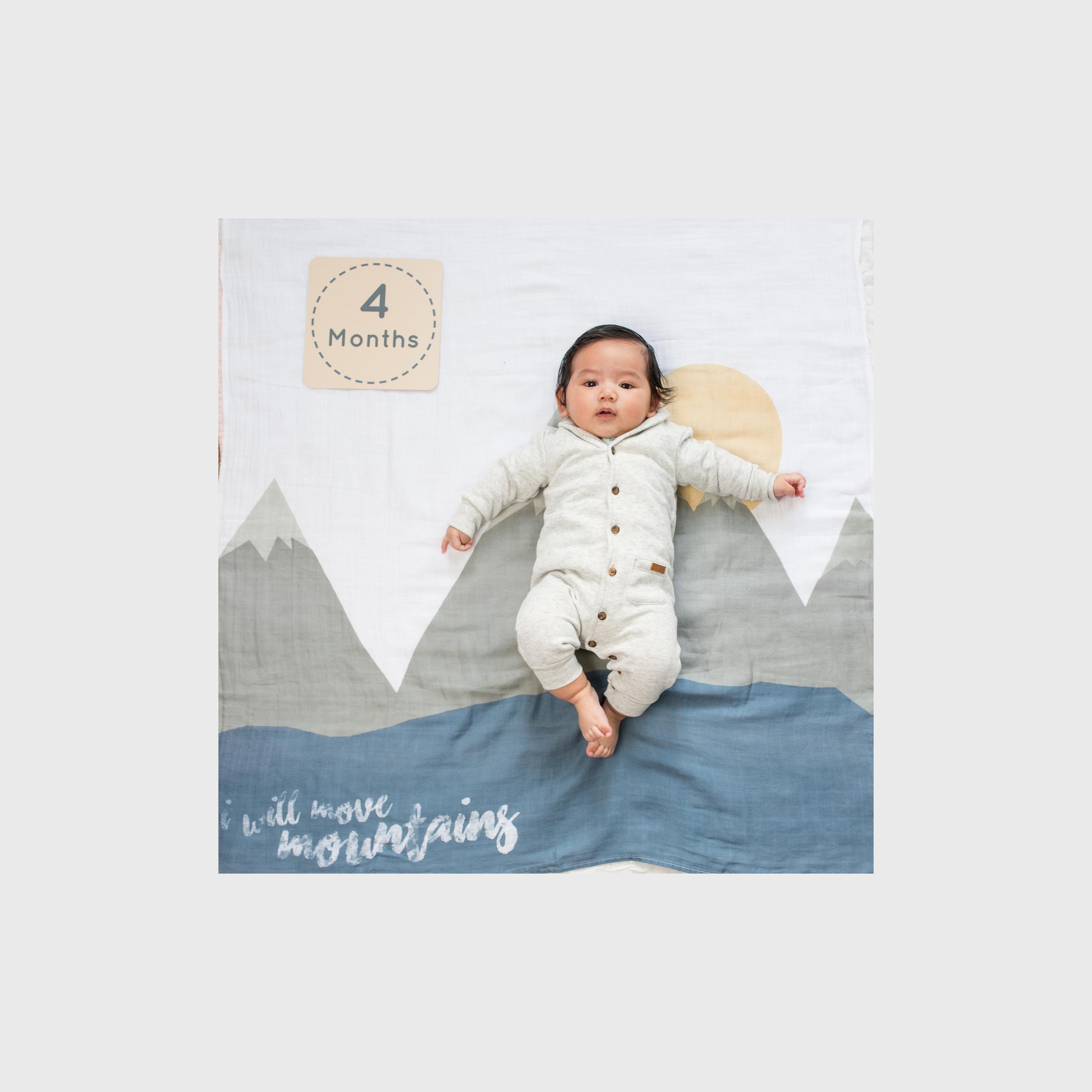 مجموعة بطانية ولاصقات قياس العمر للتصوير من لولوجو، طبعة كتابية-baby-nursery-blanketsandswaddles-blanketsandquilts-image-4