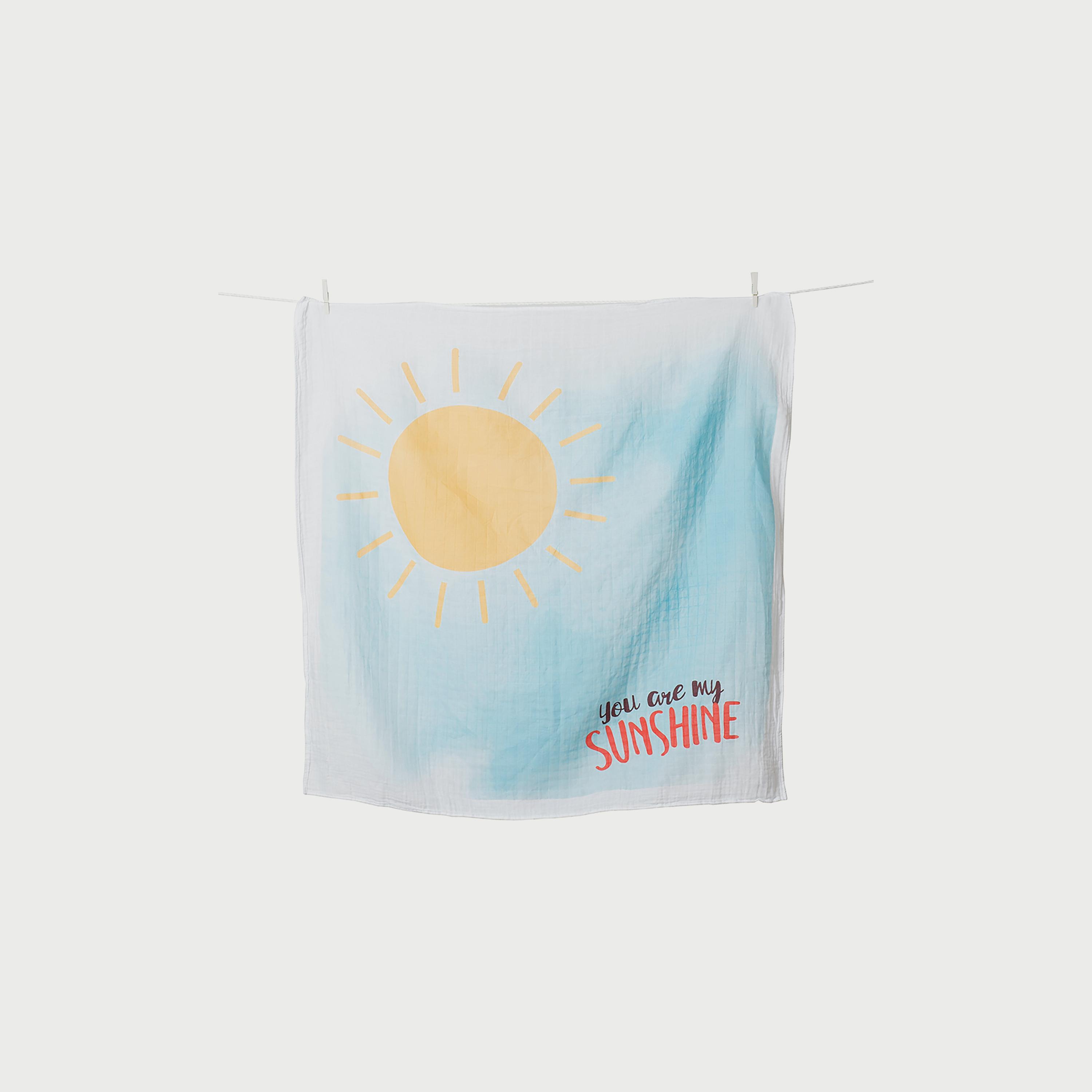 Lulujo Baby's First Year Milestone Blanket & Cards Set, You Are My Sunshine-baby-nursery-blanketsandswaddles-blanketsandquilts-image-1