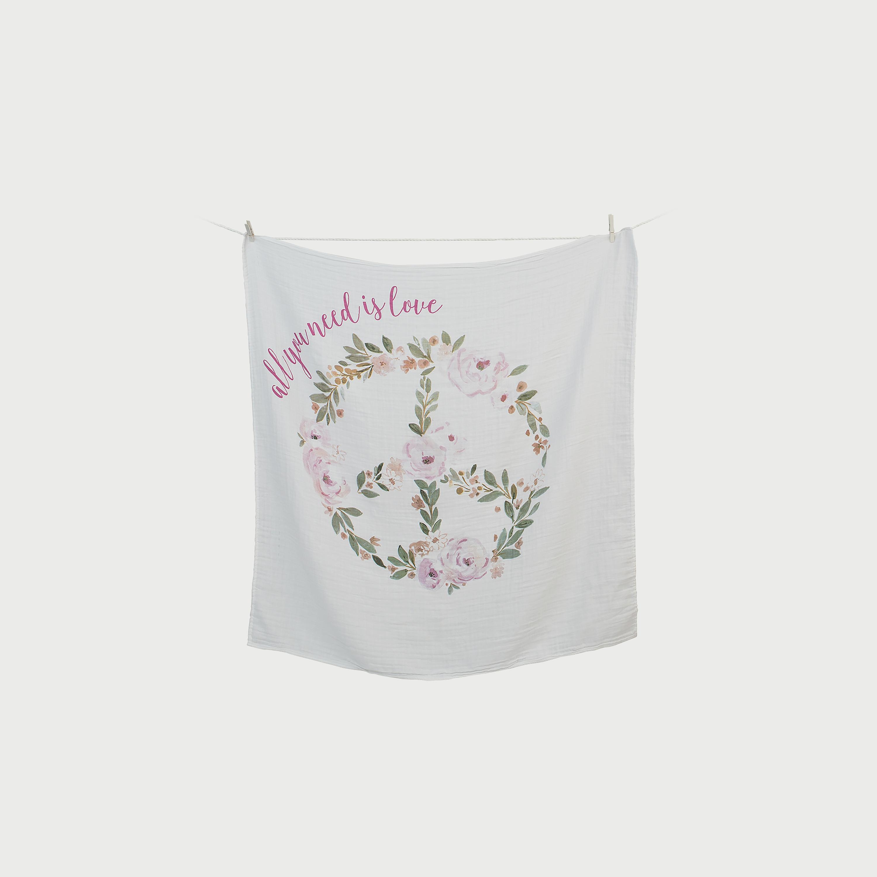 Lulujo Baby's First Year Milestone Blanket & Cards Set, All You Need is Love-baby-nursery-blanketsandswaddles-blanketsandquilts-image-1
