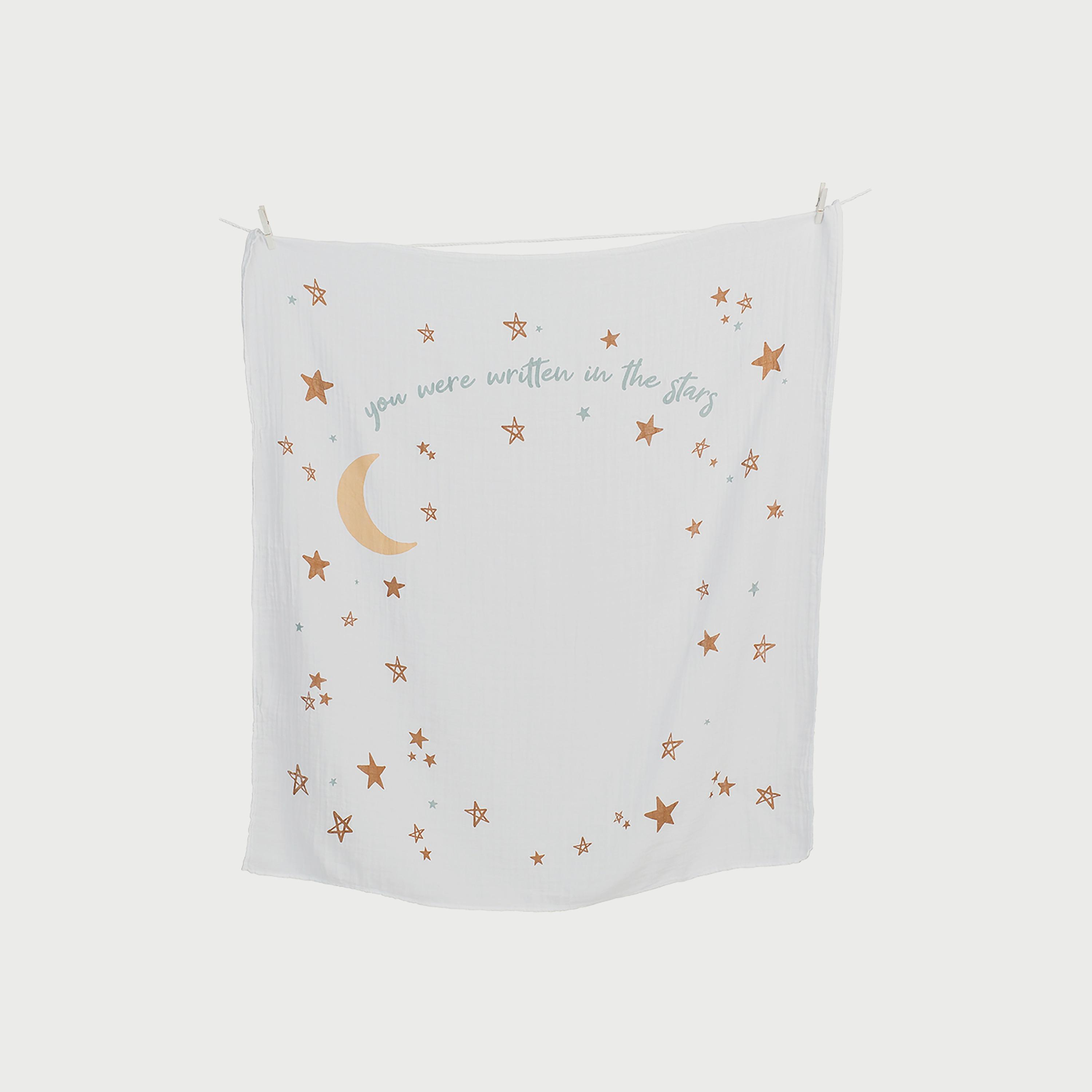 مجموعة بطانية ولاصقات قياس العمر للتصوير من لولوجو، طبعة كتابية-baby-nursery-blanketsandswaddles-blanketsandquilts-image-1