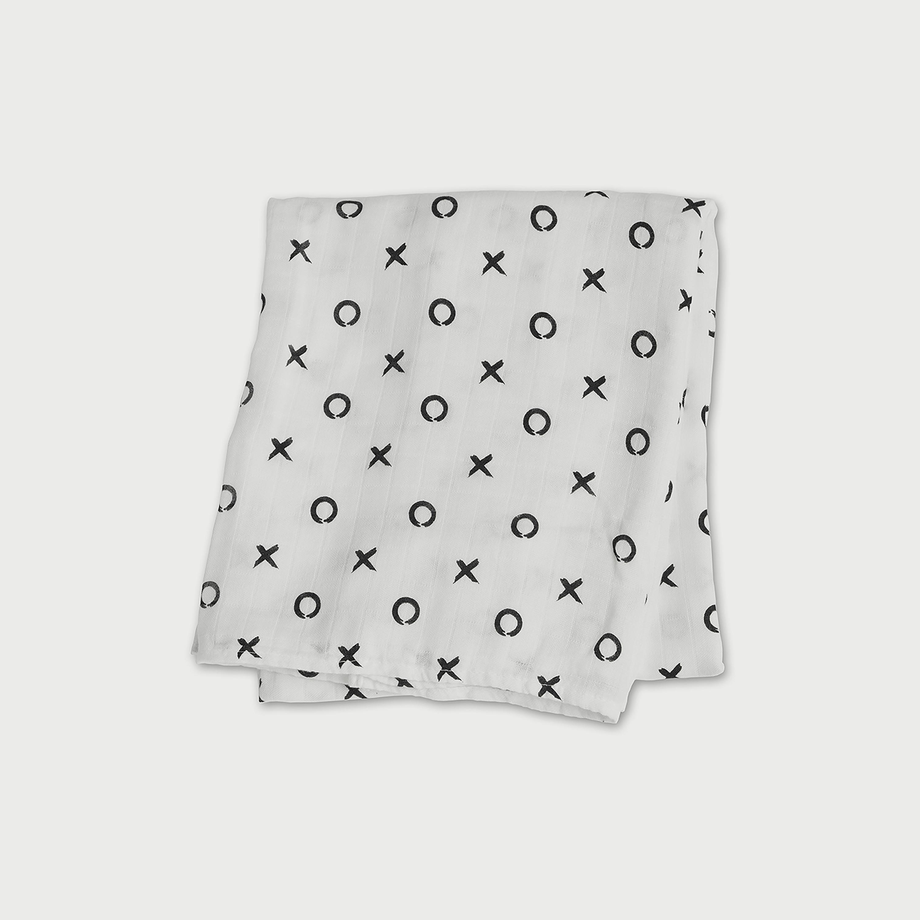 Lulujo Hello World Set, Bamboo Hat + Swaddle blanket, XO-baby-nursery-blanketsandswaddles-swaddlesandsleepingbags-image-1