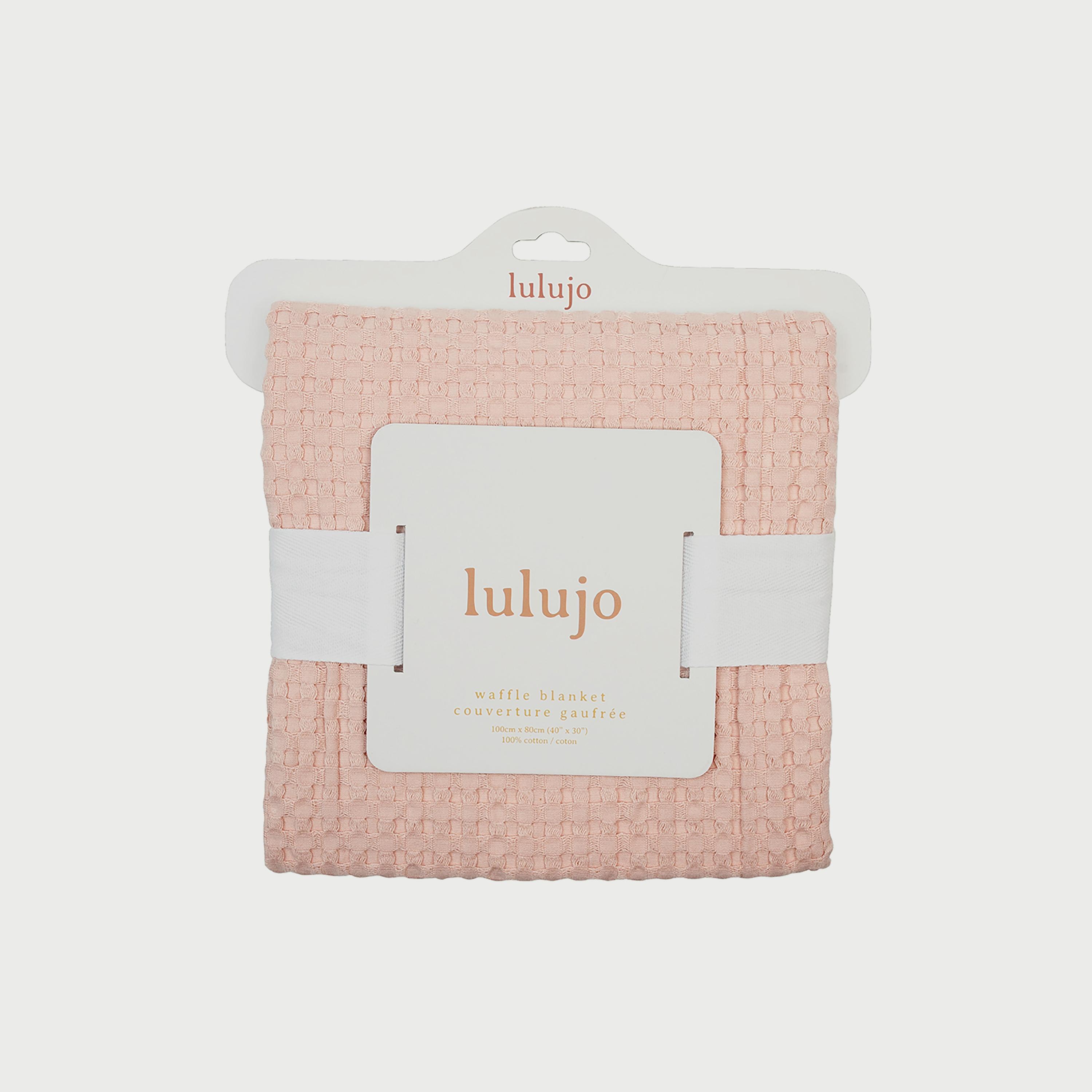 Lulujo Waffle Blanket, 100cm x 80cm, Ballet Slipper-baby-nursery-blanketsandswaddles-blanketsandquilts-image-4