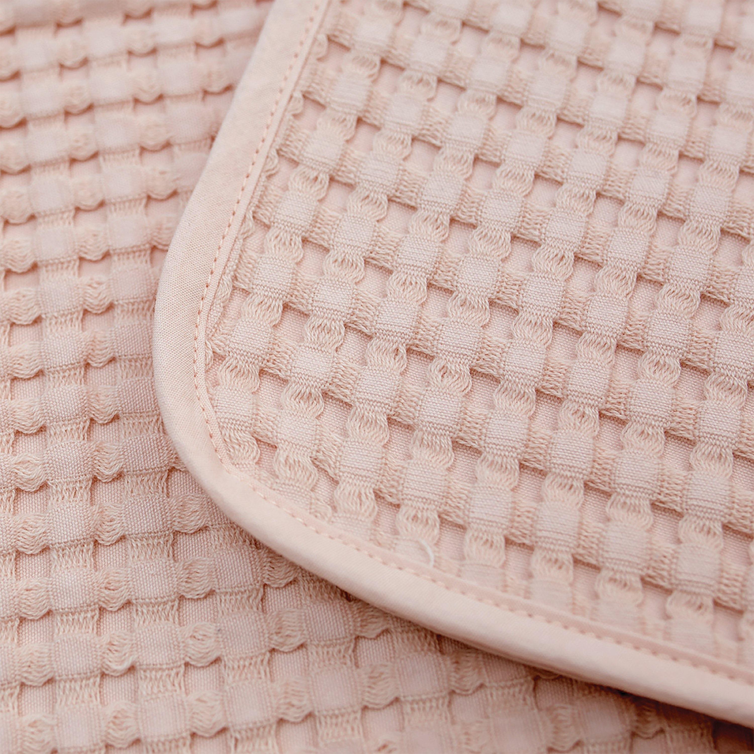 Lulujo Waffle Blanket, 100cm x 80cm, Ballet Slipper-baby-nursery-blanketsandswaddles-blanketsandquilts-image-5