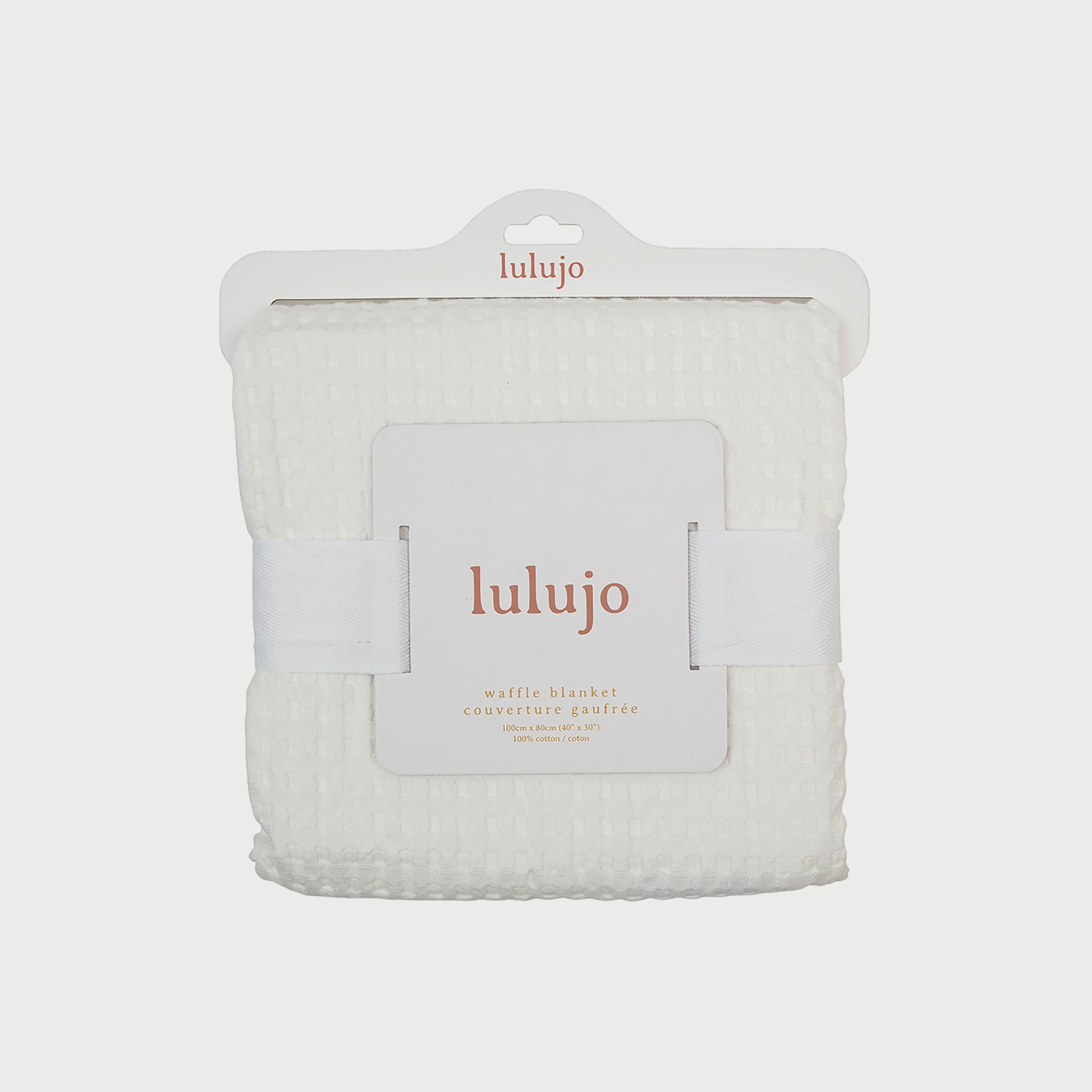 Lulujo Waffle Blanket, 100cm x 80cm, Cream Vanilla-baby-nursery-blanketsandswaddles-blanketsandquilts-image-4