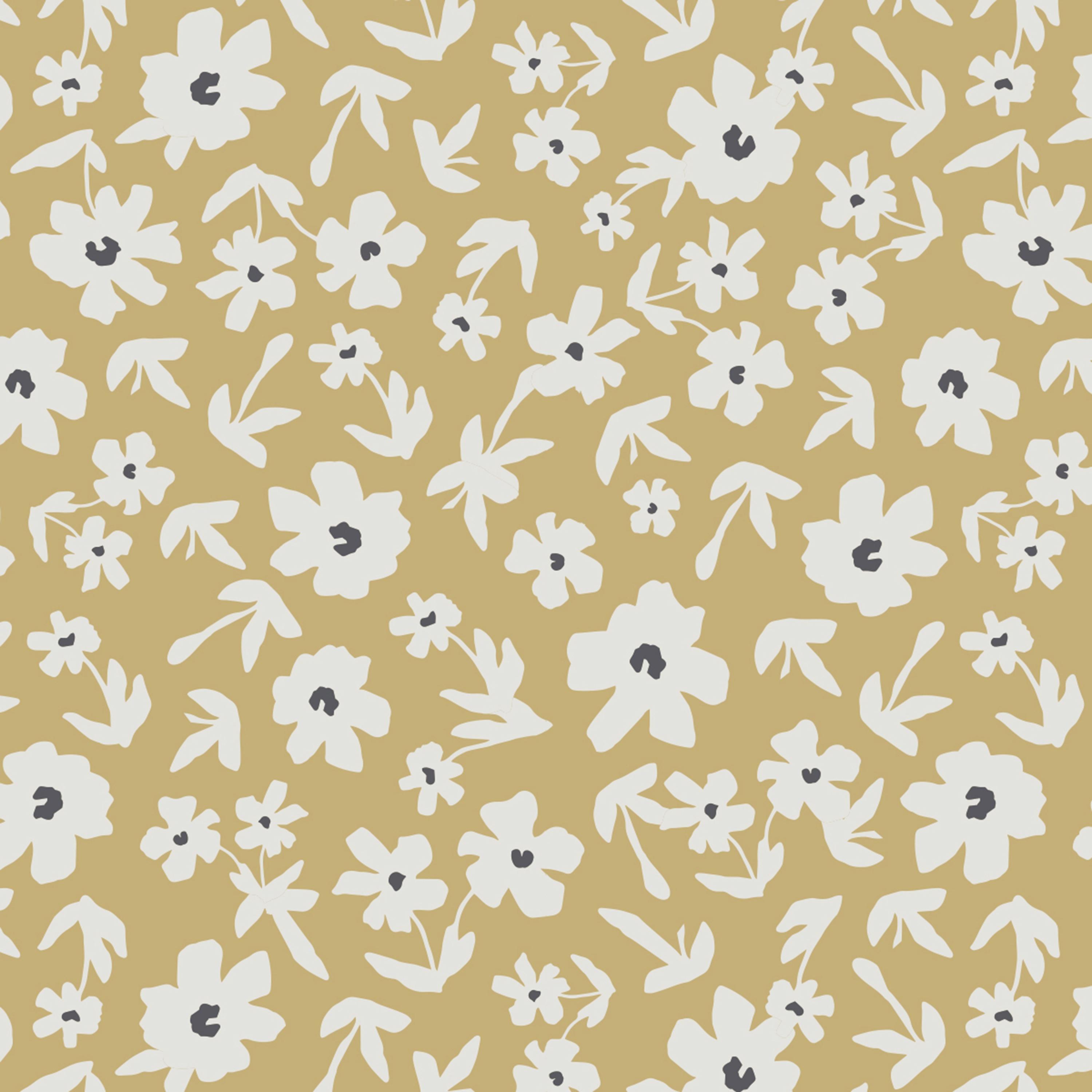 Lulujo Muslin Change Pad Cover, 80cm x 40cm, Yellow Wildflowers-baby-diapering-changingmats-image-3