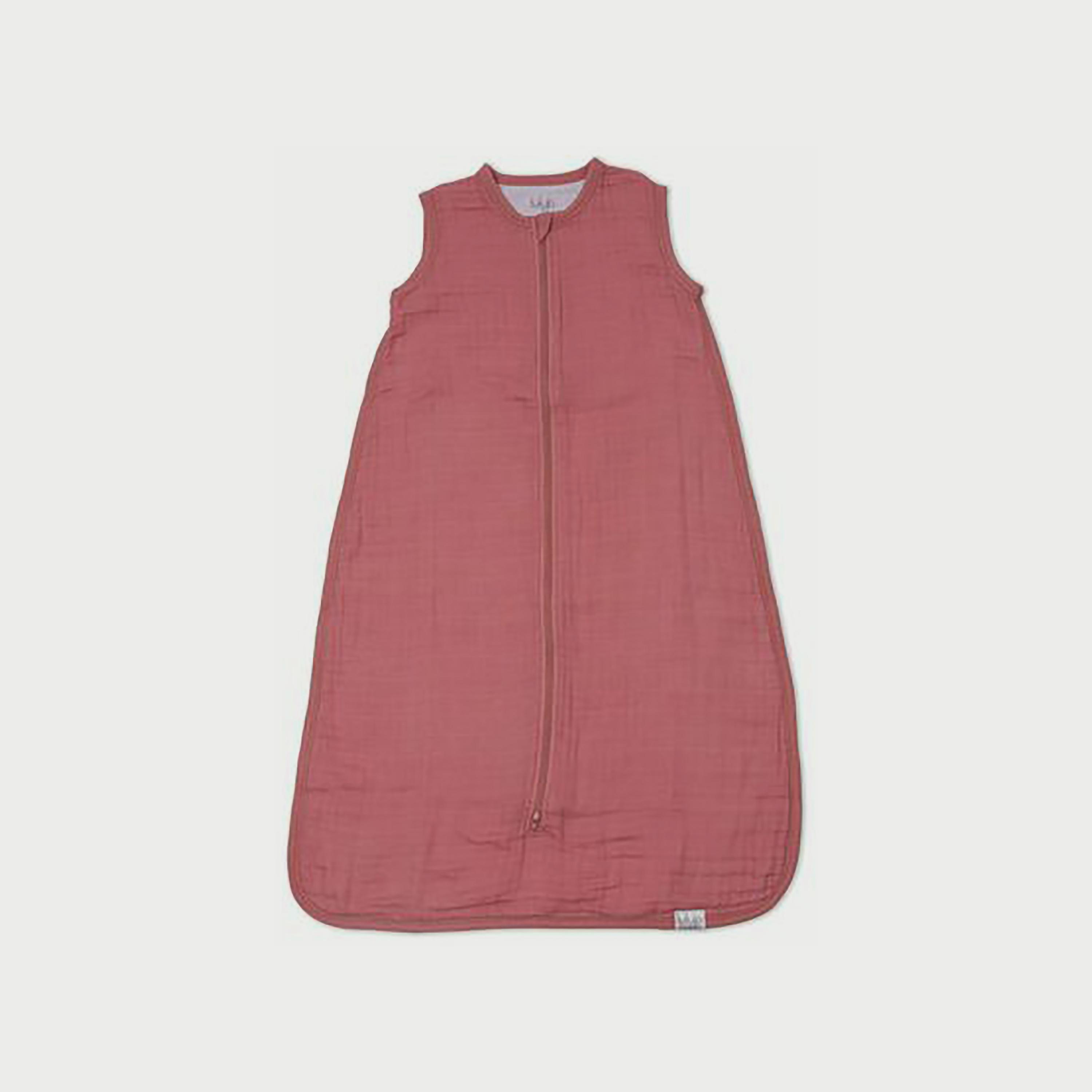 Lulujo 100% Cotton Muslin Sleep Sack, Rose, Size M (6-12months)-baby-nursery-blanketsandswaddles-swaddlesandsleepingbags-image-1
