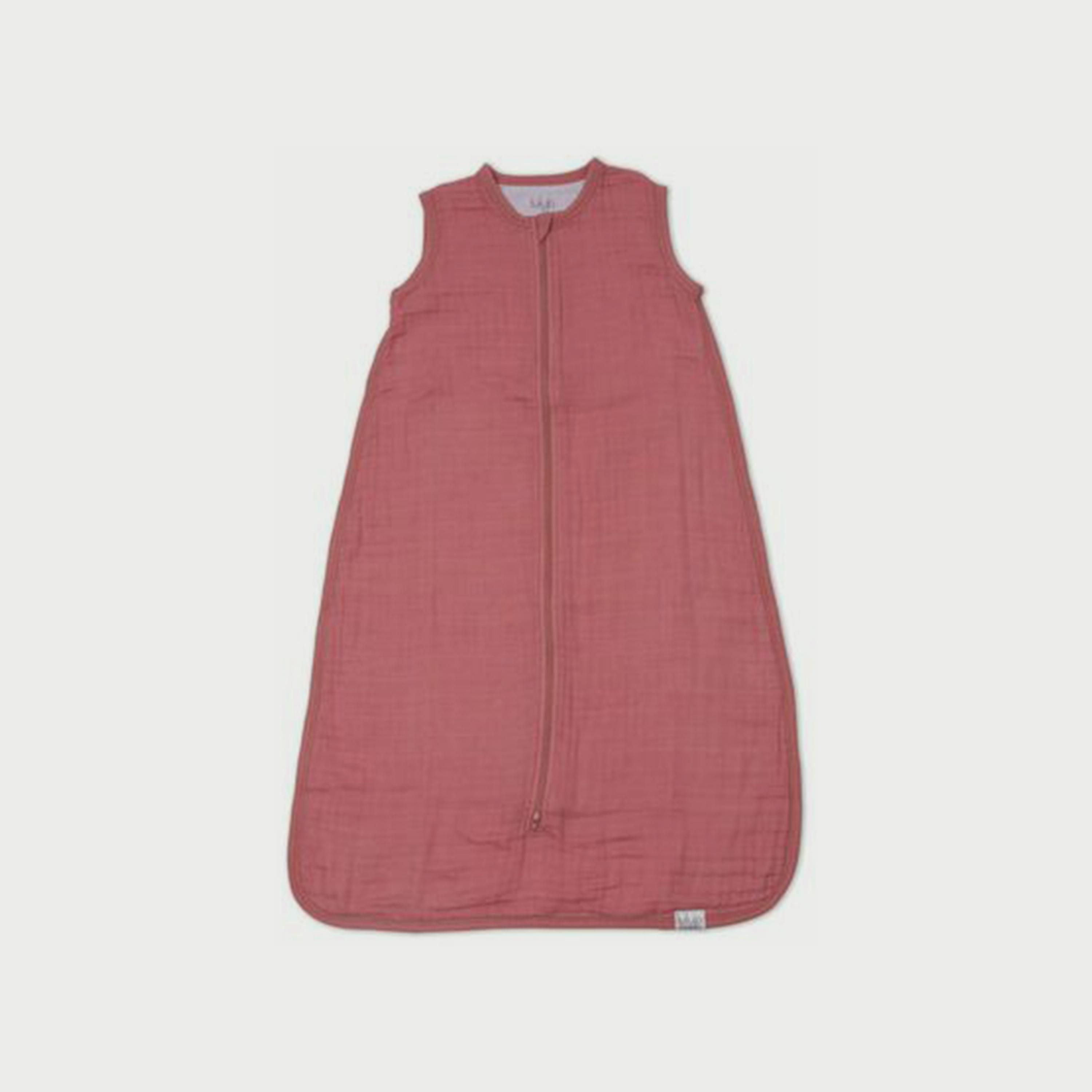 Lulujo 100% Cotton Muslin Sleep Sack, Rose, Size L (12 - 18 months)-baby-nursery-blanketsandswaddles-swaddlesandsleepingbags-image-1