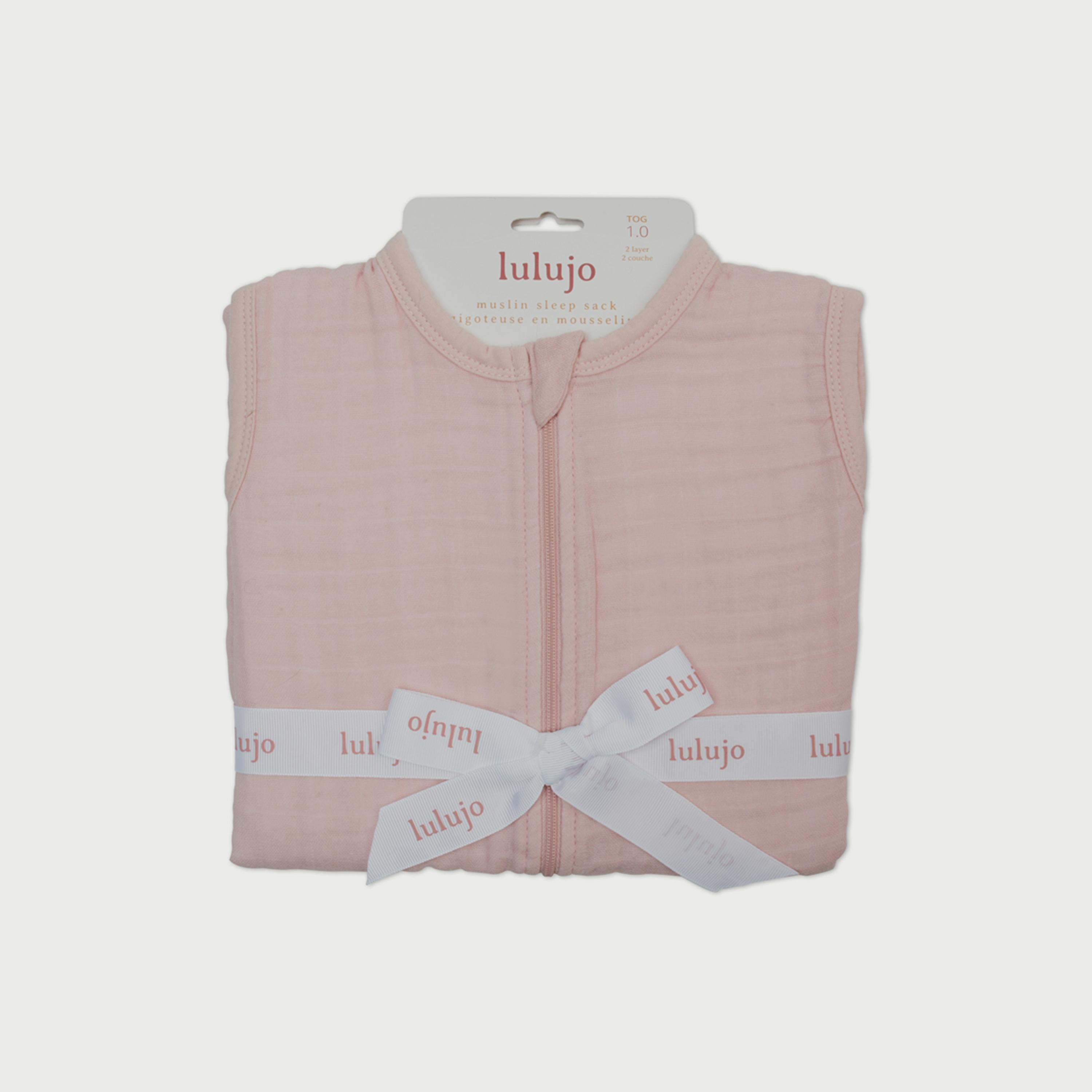 Lulujo 100% Cotton Muslin Sleep Sack, Ballet Slipper, Size L (12 - 18 months)-baby-nursery-blanketsandswaddles-swaddlesandsleepingbags-image-2