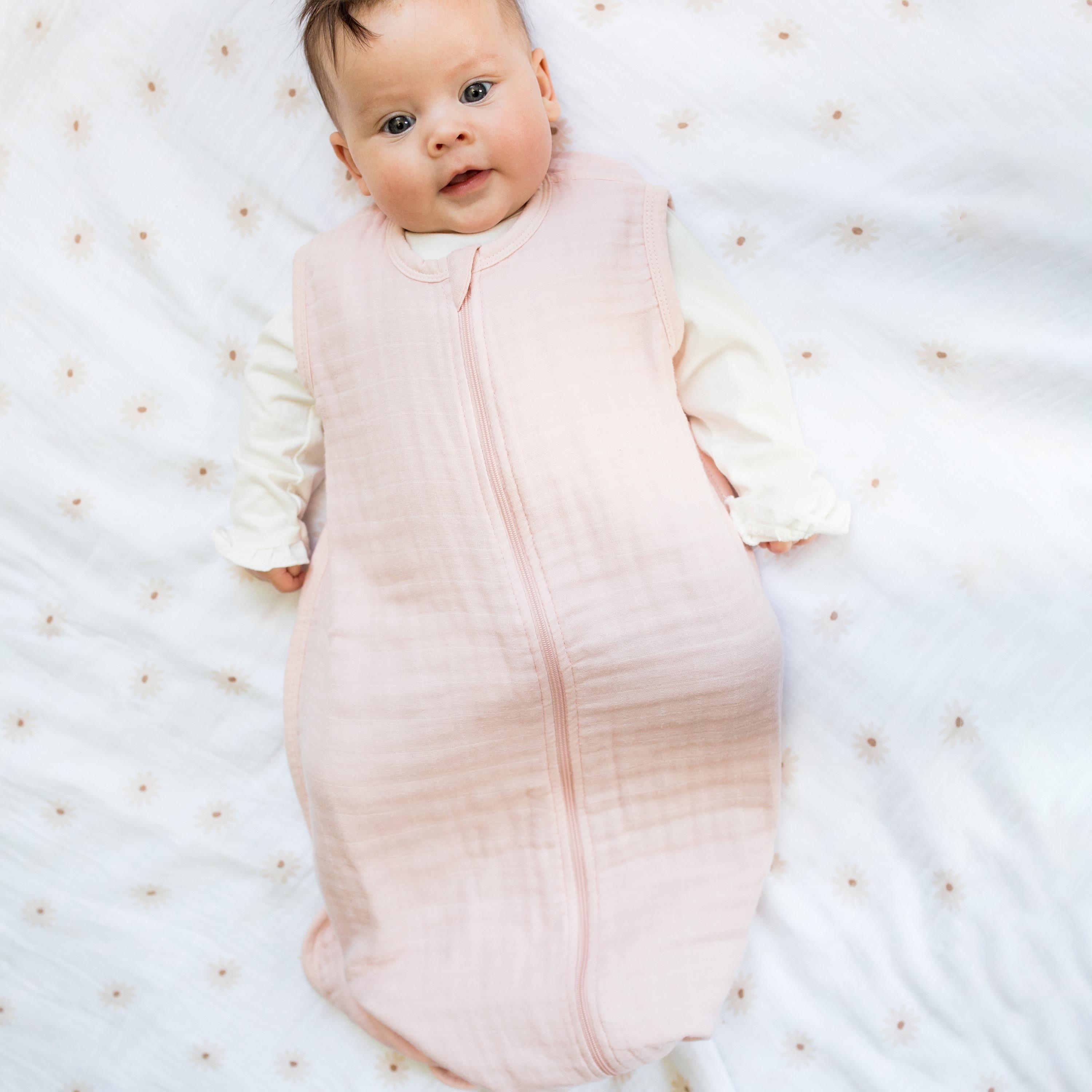 Lulujo 100% Cotton Muslin Sleep Sack, Ballet Slipper, Size L (12 - 18 months)-baby-nursery-blanketsandswaddles-swaddlesandsleepingbags-image-3