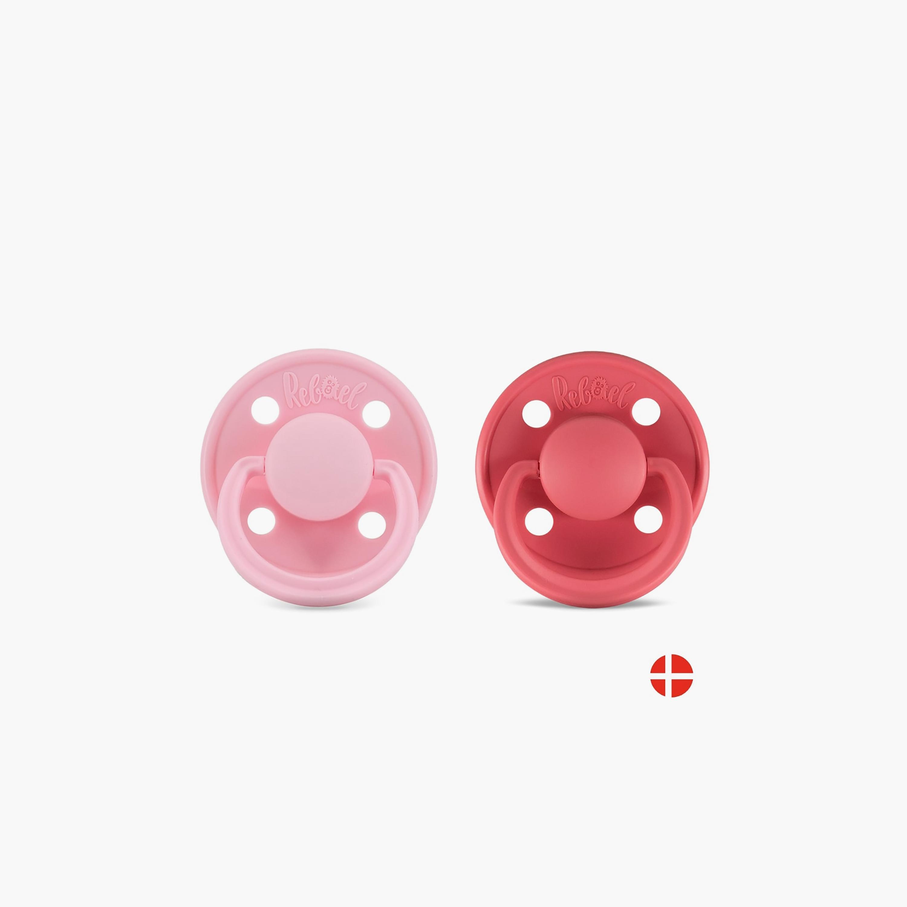 Rebael Mono 2-Piece Natural Rubber Round Pacifier, Size 1, 0-6M-baby-feeding-pacifiers-image-4