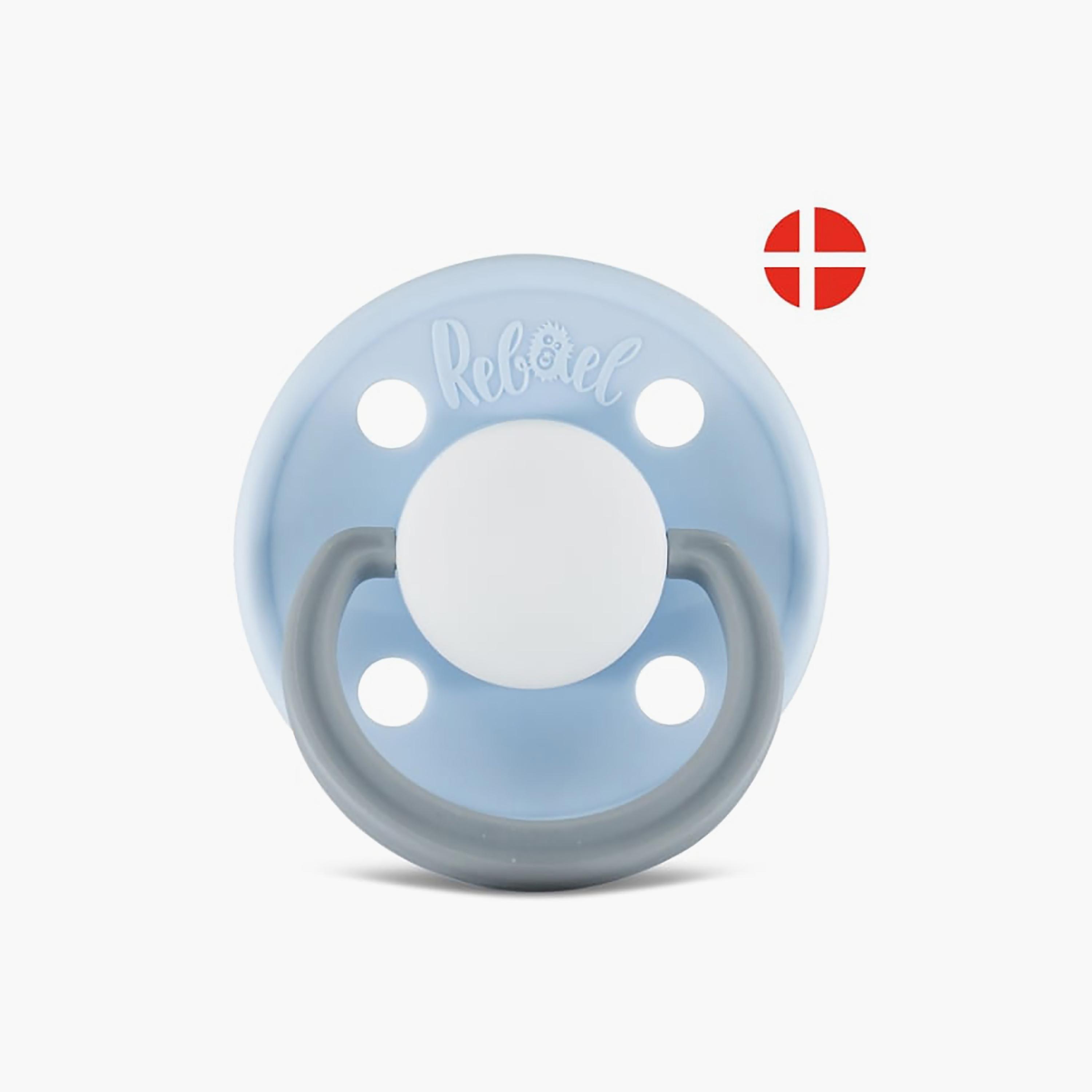 Rebael Fashion Natural Rubber Round Pacifier, Size 1, 0-6M-baby-feeding-pacifiers-image-3