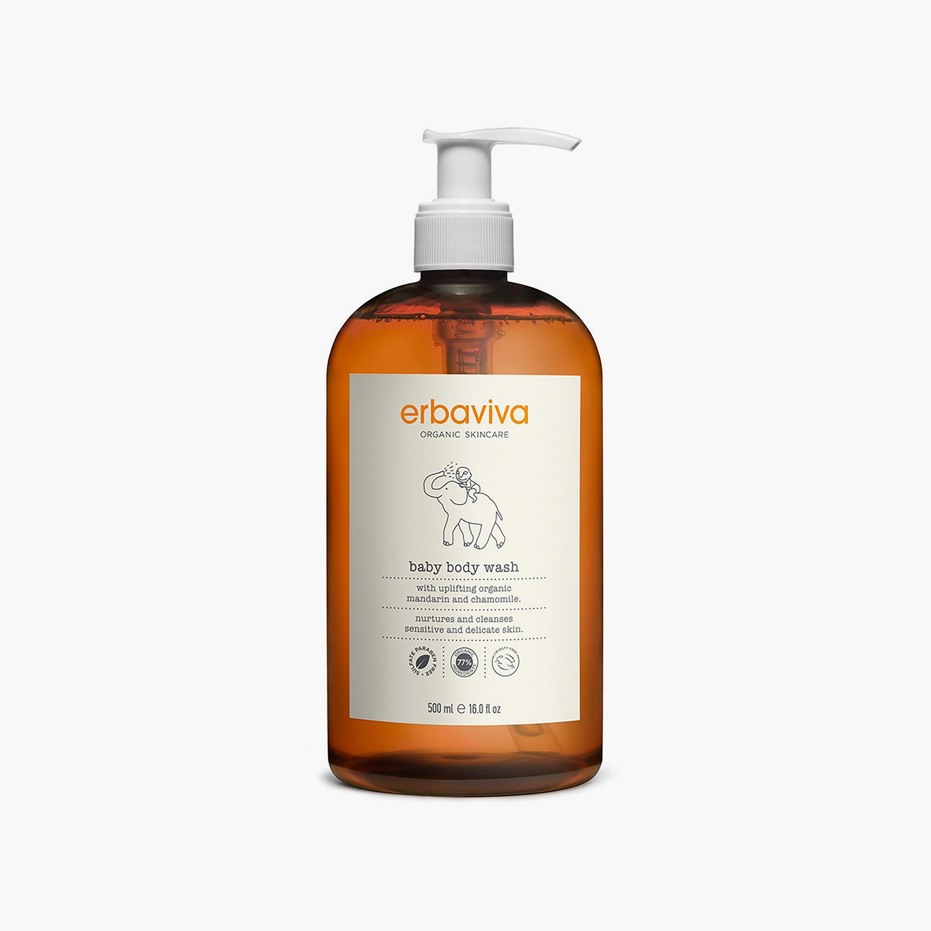 Erbaviva Baby Body Wash, 500ml-baby-bathandcare-hairbodyskincare-image-1