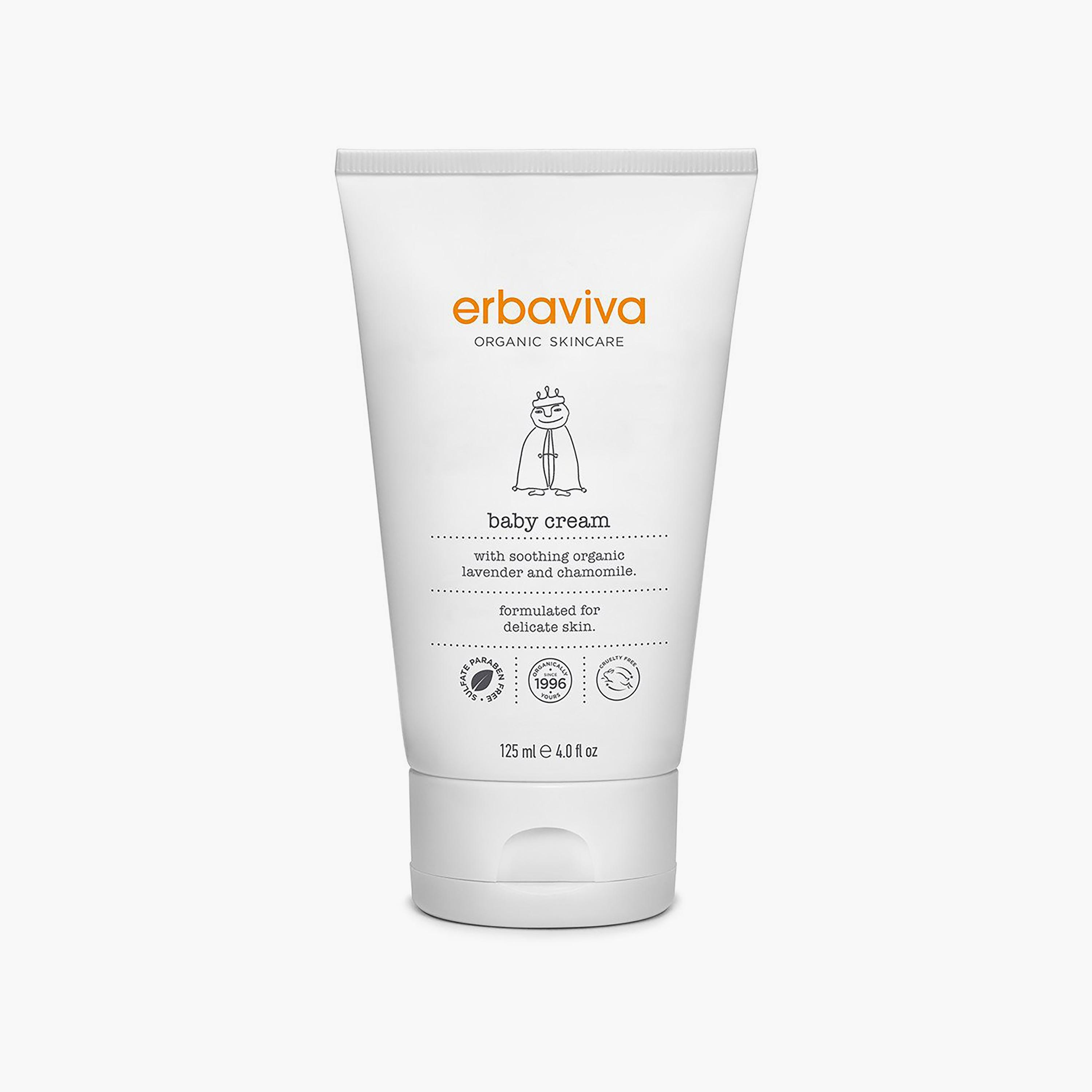 Erbaviva Organic Baby Cream, 125ml-baby-bathandcare-hairbodyskincare-image-1