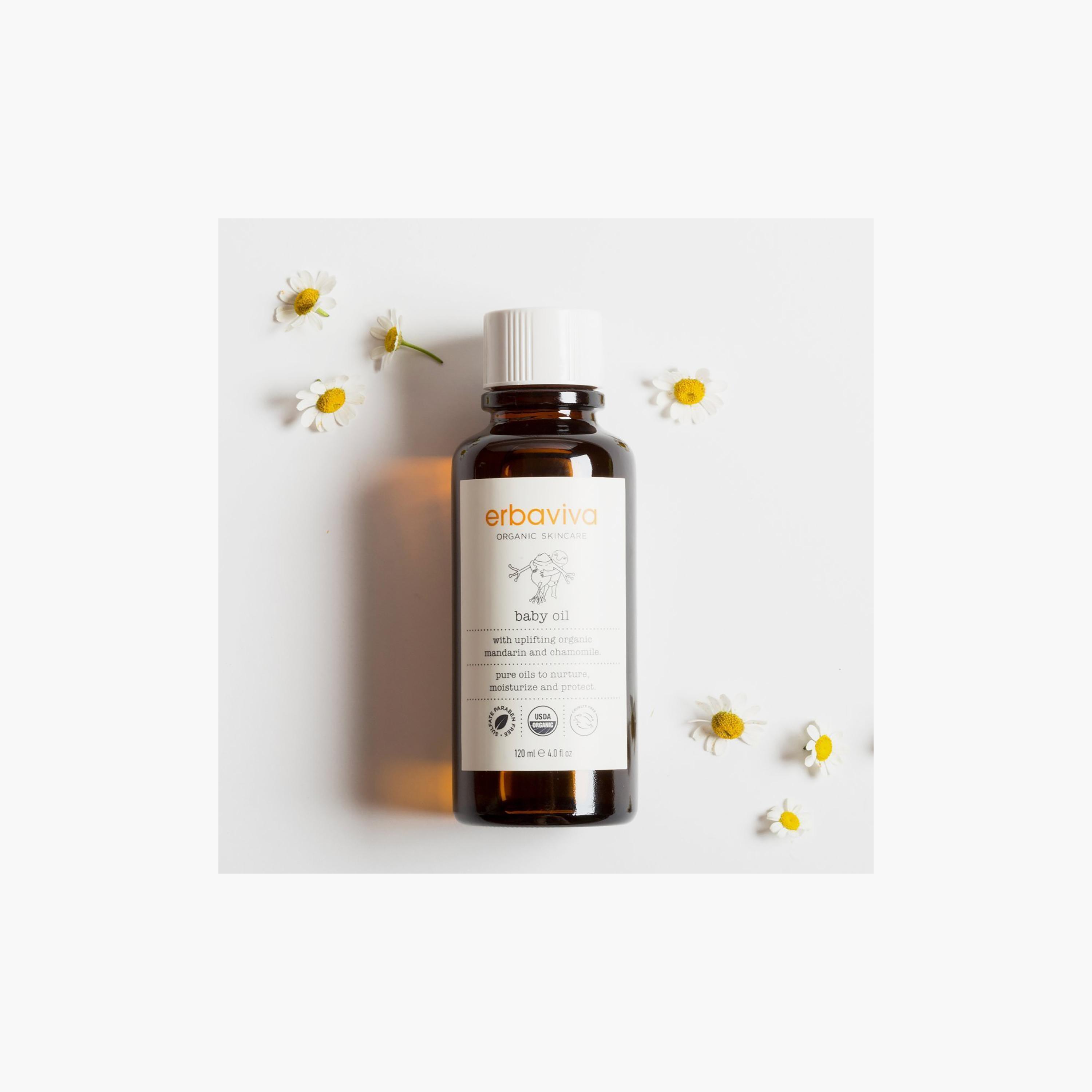 Erbaviva Organic Baby Oil, 120ml-baby-bathandcare-hairbodyskincare-image-2
