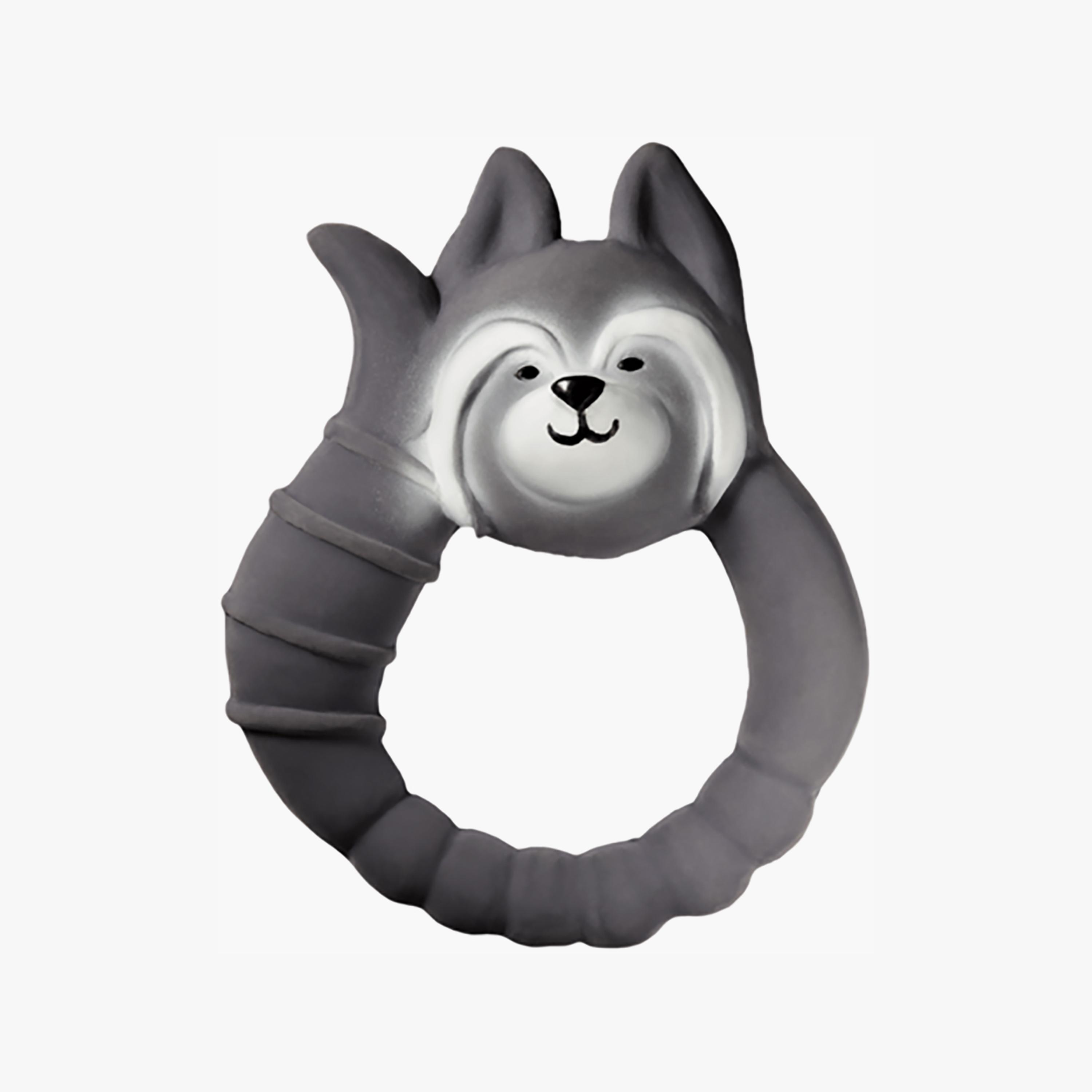 Natruba Teether Raccoon, Grey-baby-feeding-teethers-image-1