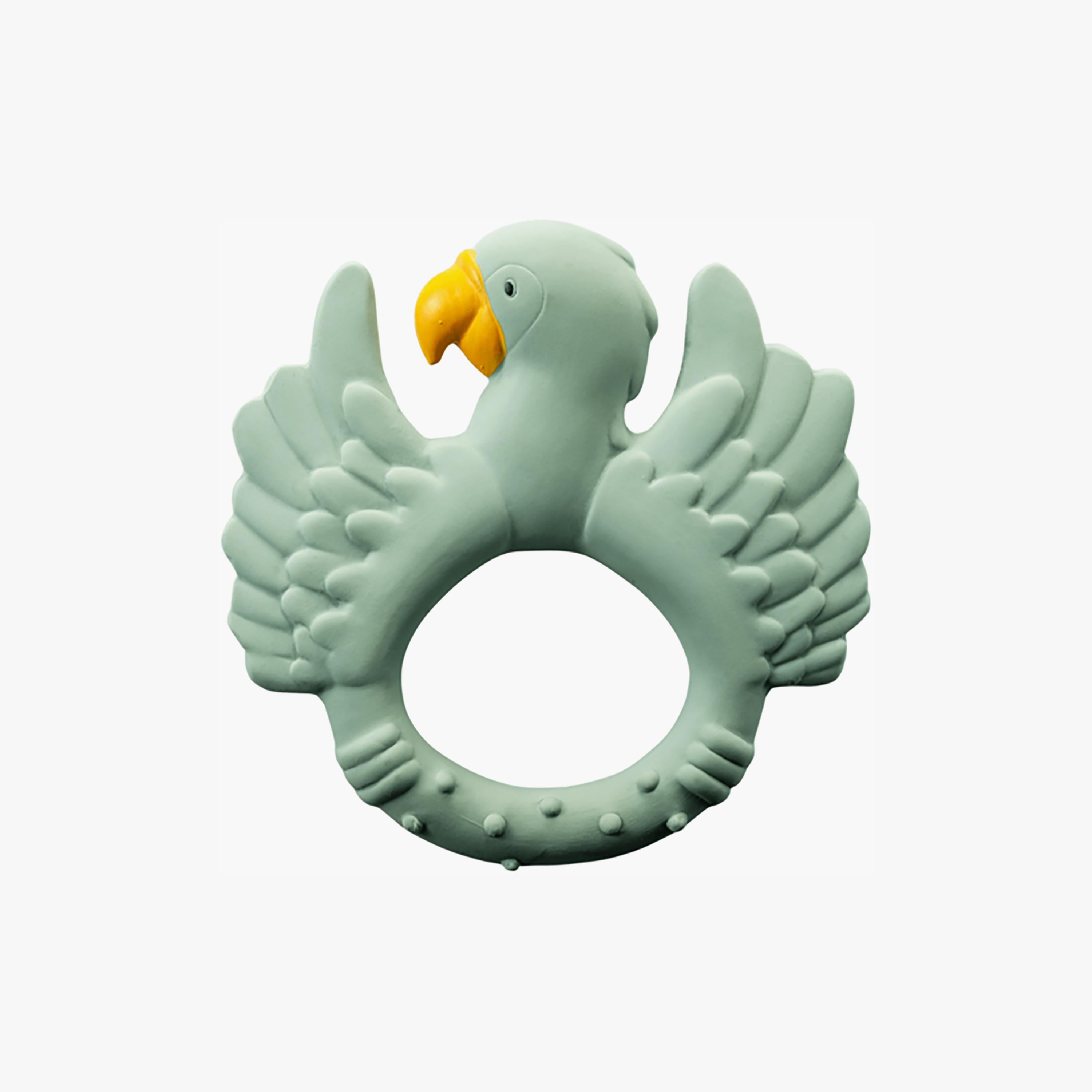 Natruba Teether Parrot, Light Green-baby-feeding-teethers-image-1