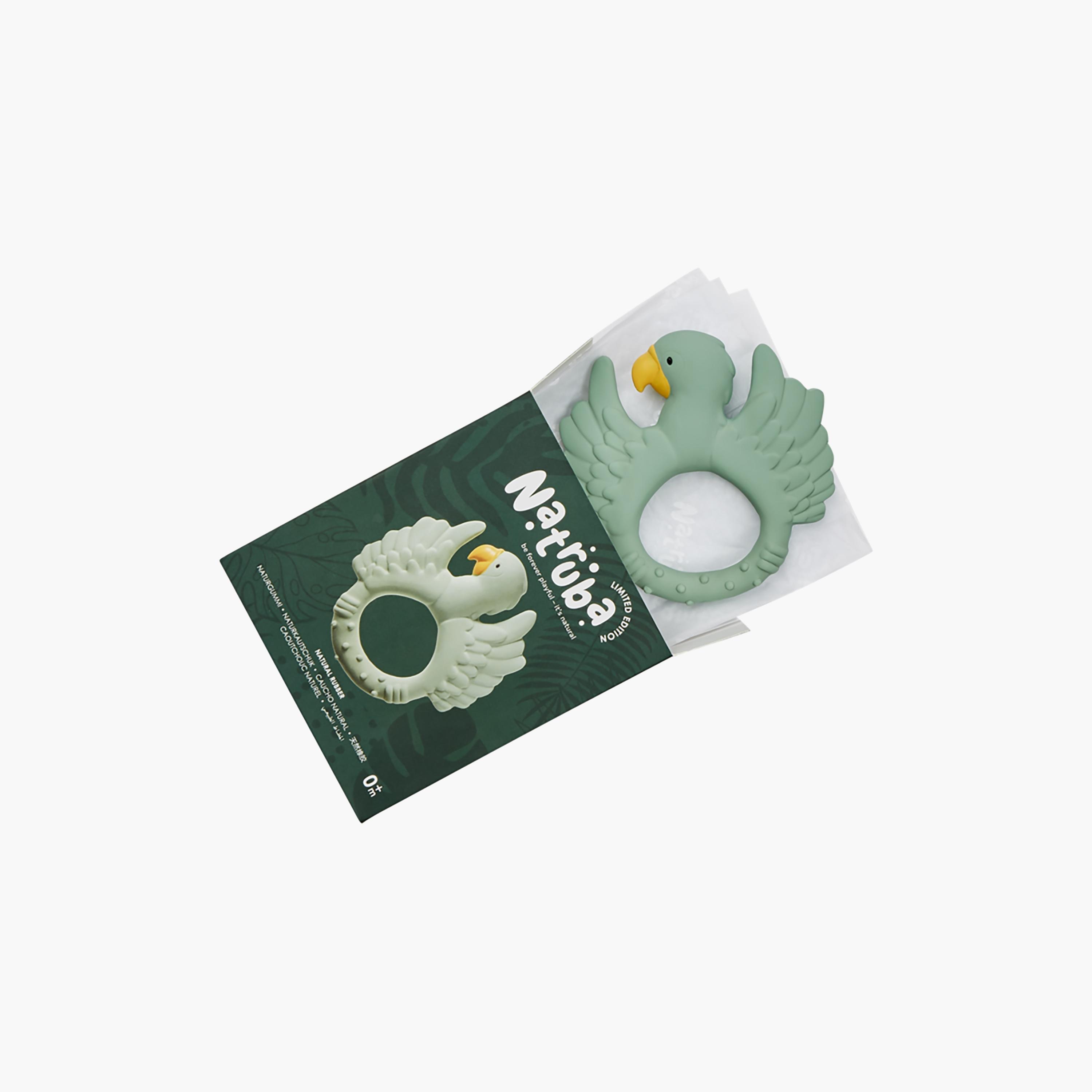 Natruba Teether Parrot, Light Green-baby-feeding-teethers-image-4