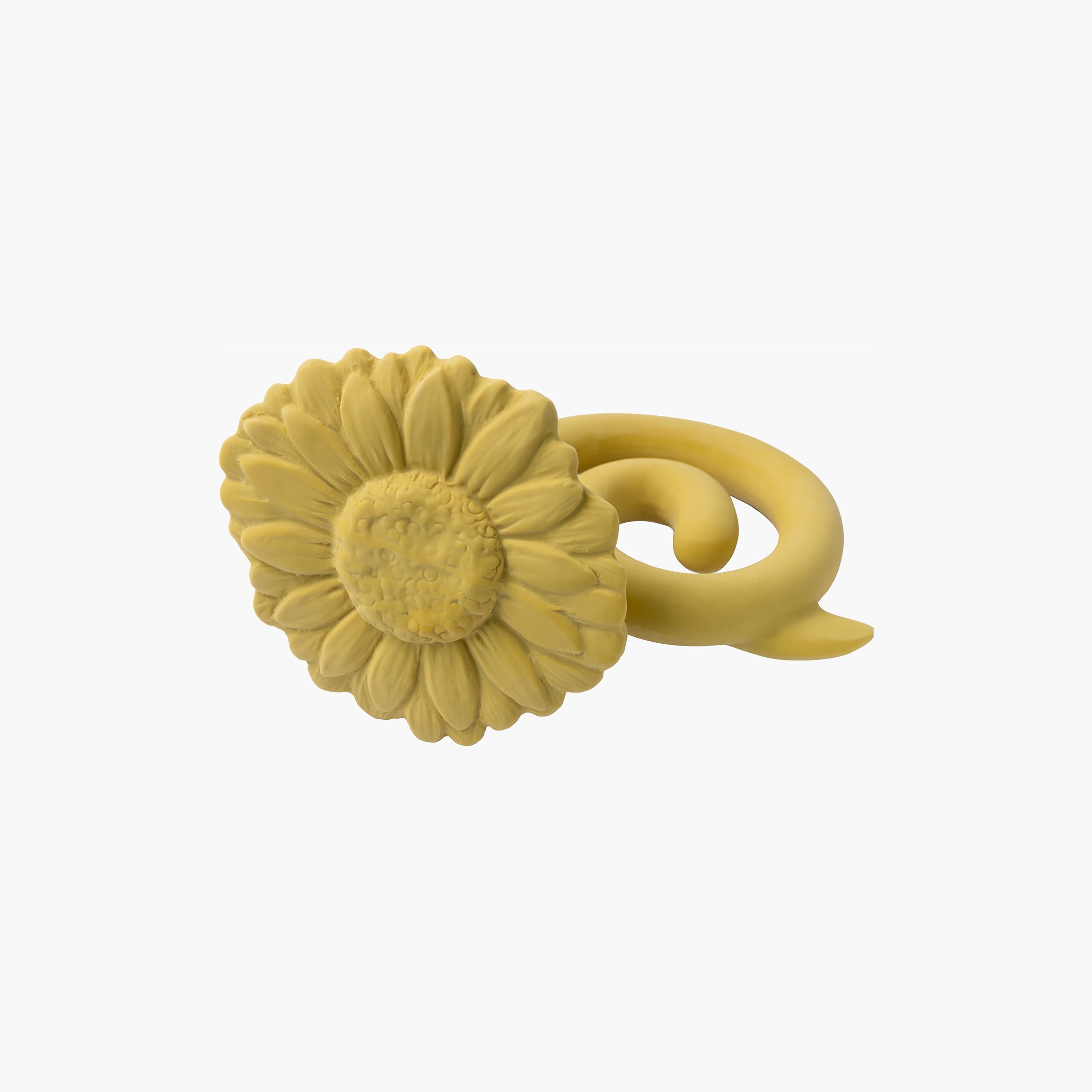 Natruba Teether Sunflower, Yellow-baby-feeding-teethers-image-1