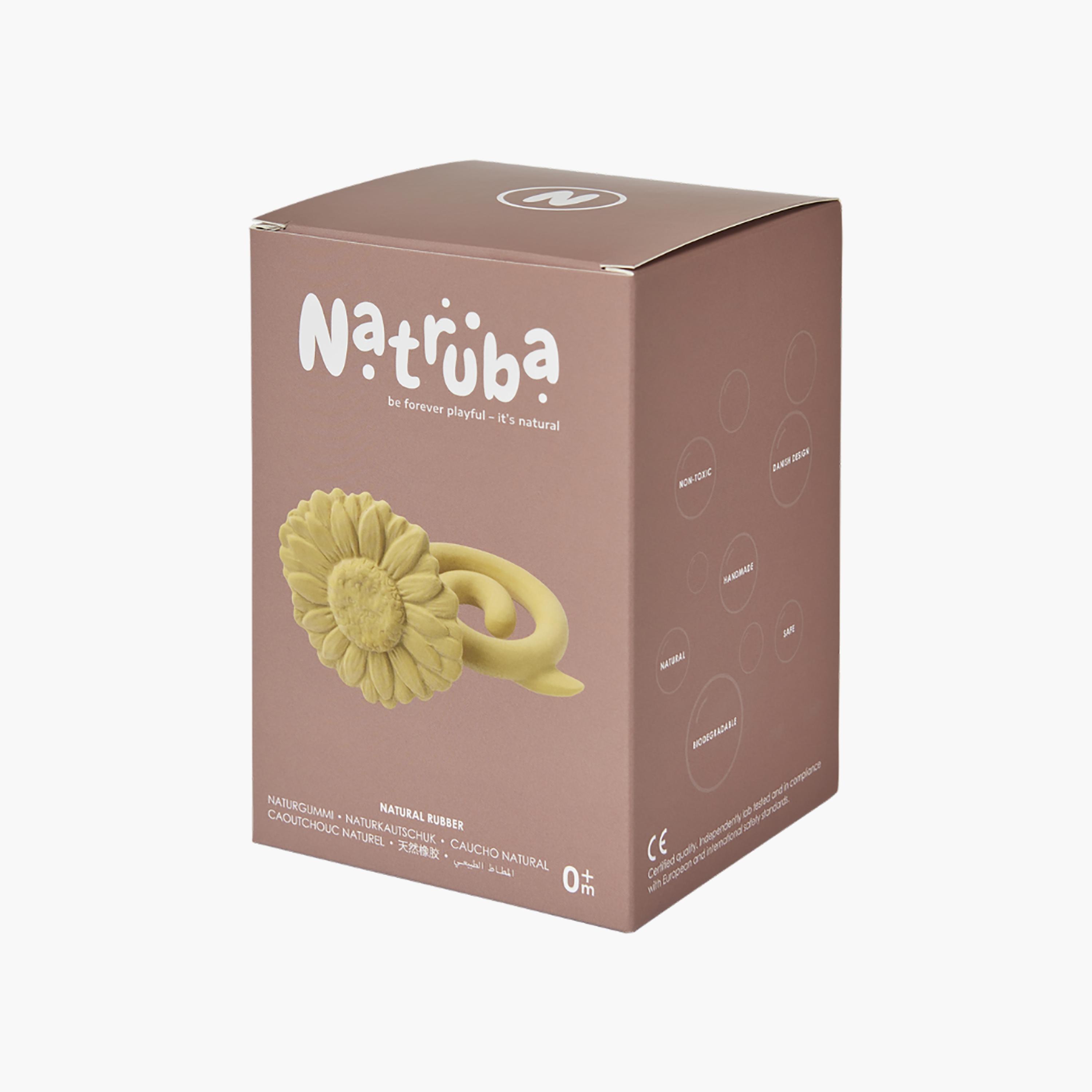 Natruba Teether Sunflower, Yellow-baby-feeding-teethers-image-4