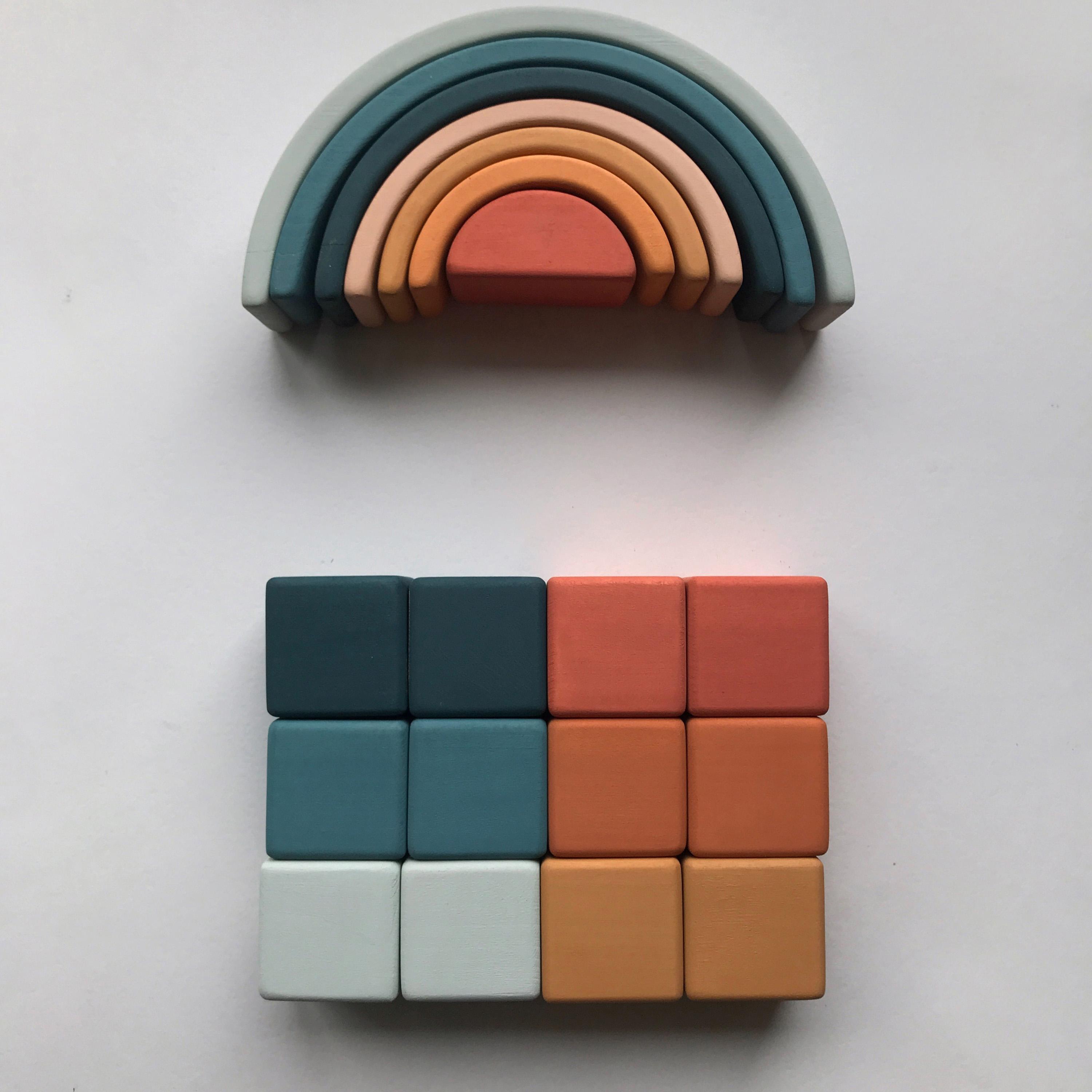 Buy SABO Concept Wooden Rainbow Mini Toy Online | Babyshop UAE