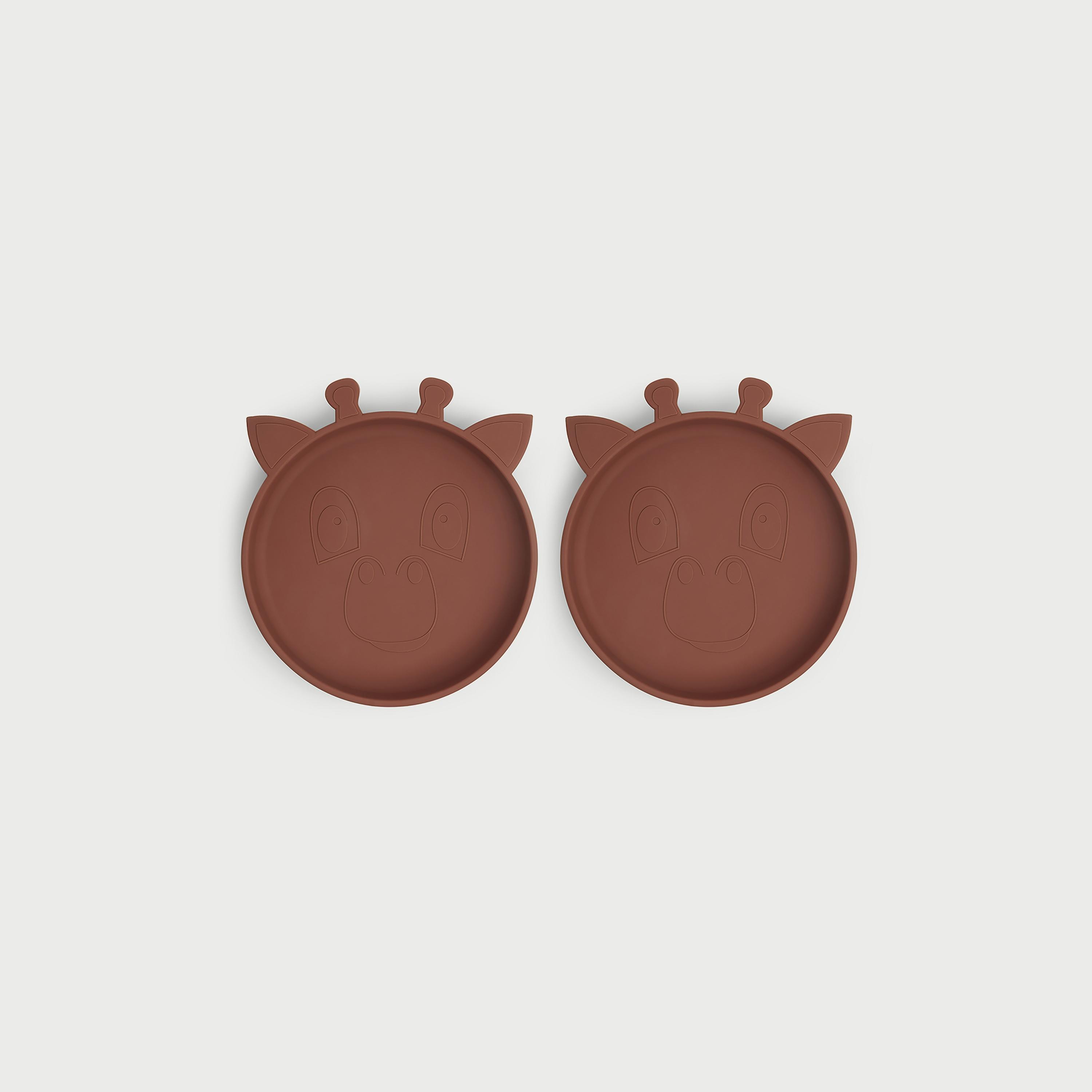 Nuuroo 2-Piece Akila Silicone Plate Giraffe-baby-feeding-mealtimeessentials-image-2