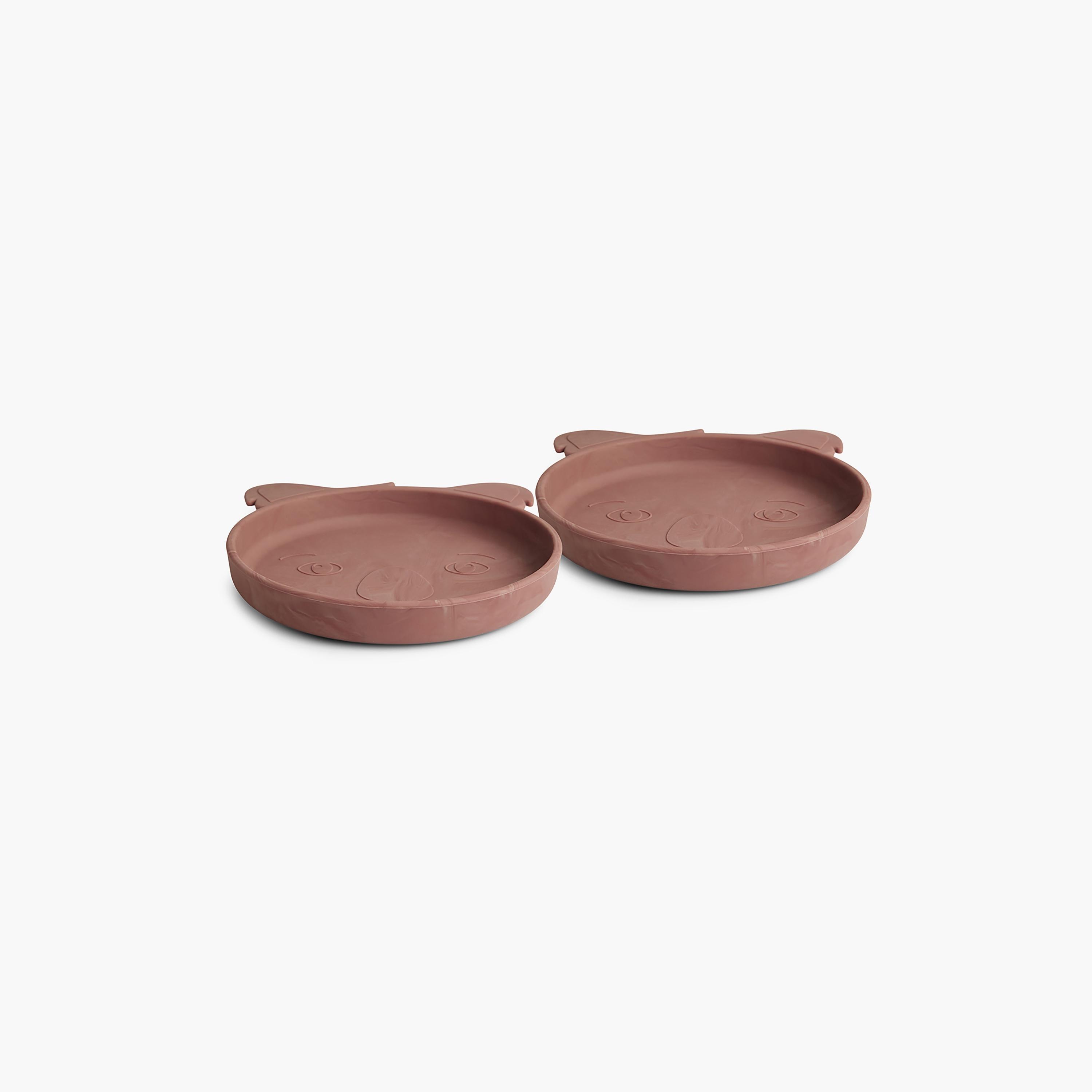 Nuuroo 2-Piece Akila Silicone Plate Koala, Red-baby-feeding-mealtimeessentials-image-1