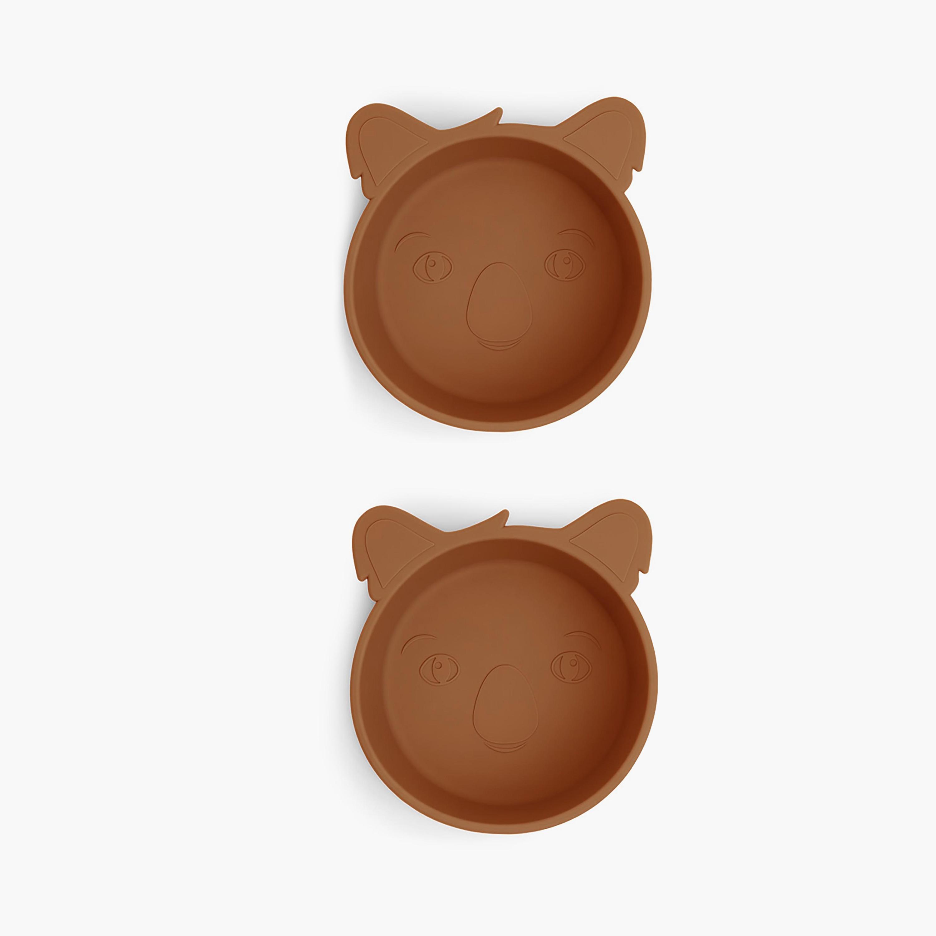 Nuuroo 2-Piece Alex Silicone Deep Plate Koala-baby-feeding-mealtimeessentials-image-1