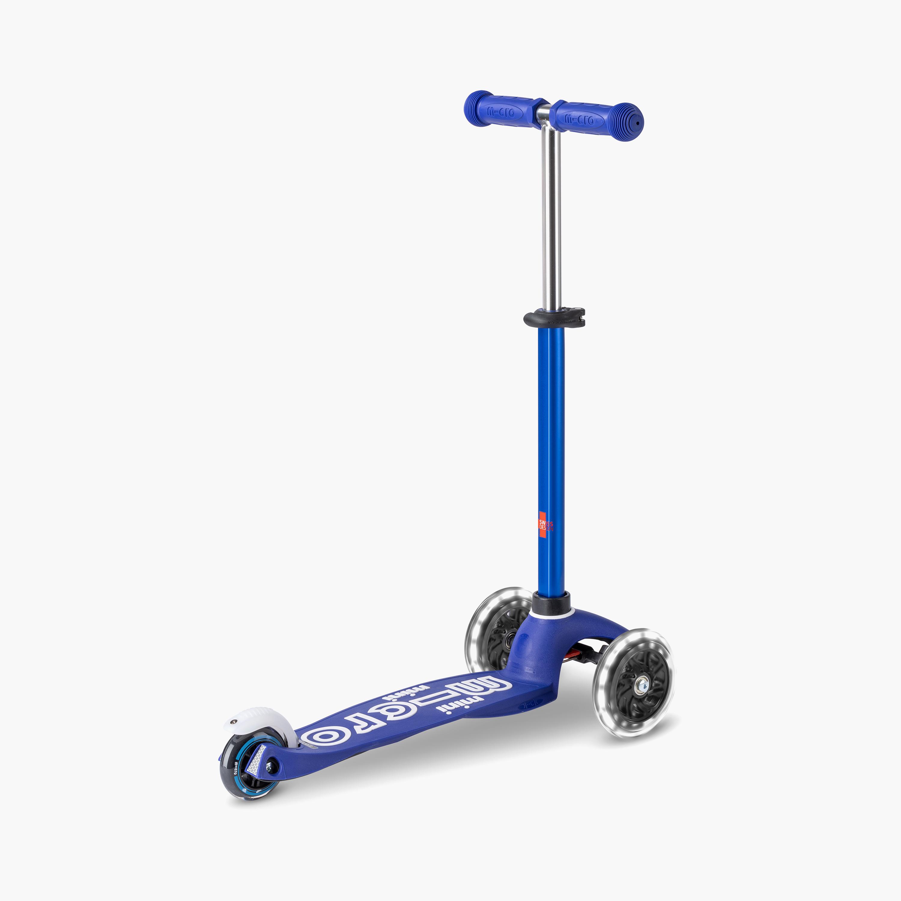 سكوتر ميني ديلوكس من مايكرو، أبيض أزرق إل إي دي-toys-outdoor-scooters-image-5