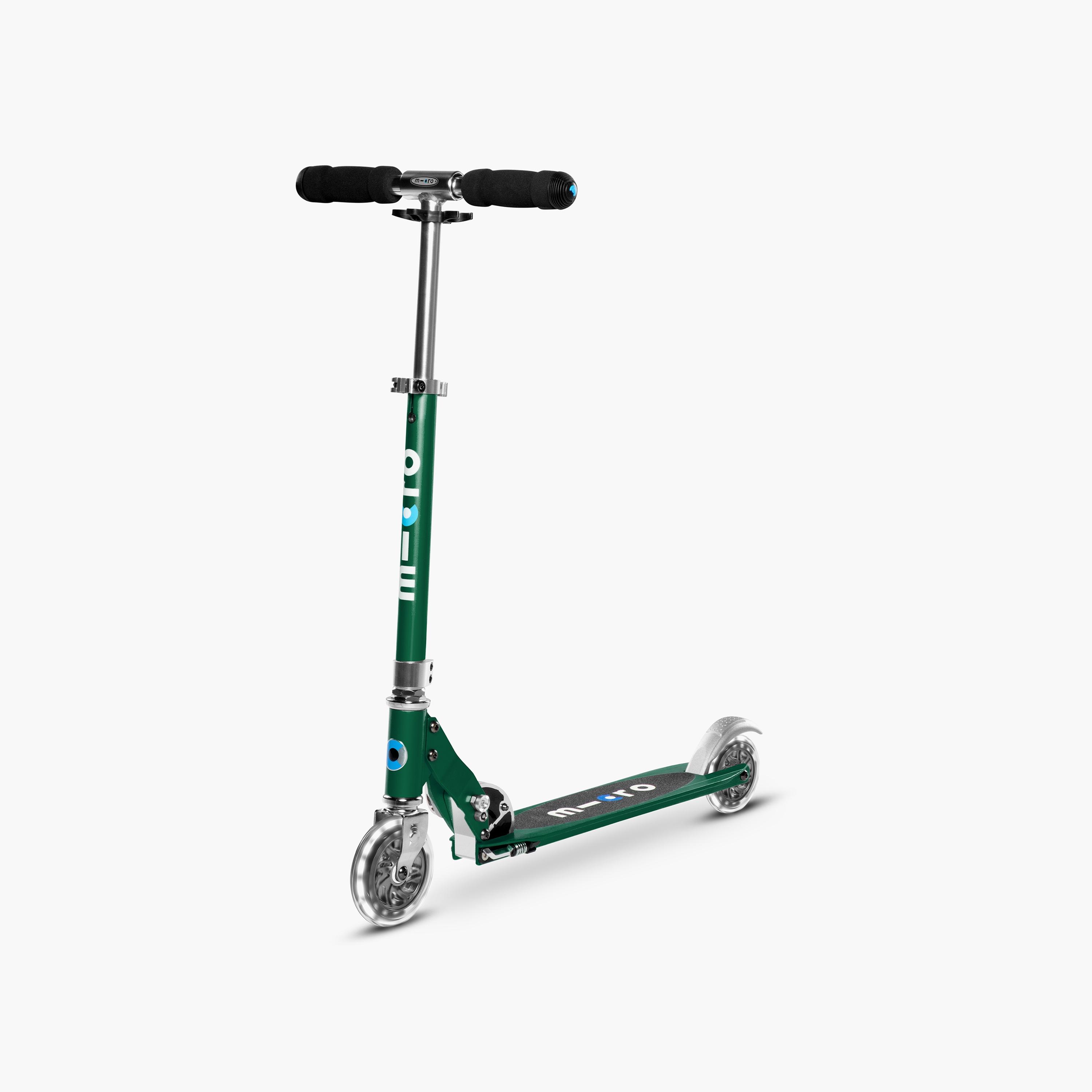 Micro Sprite Scooter, Forest Green LED-toys-outdoor-scooters-image-1