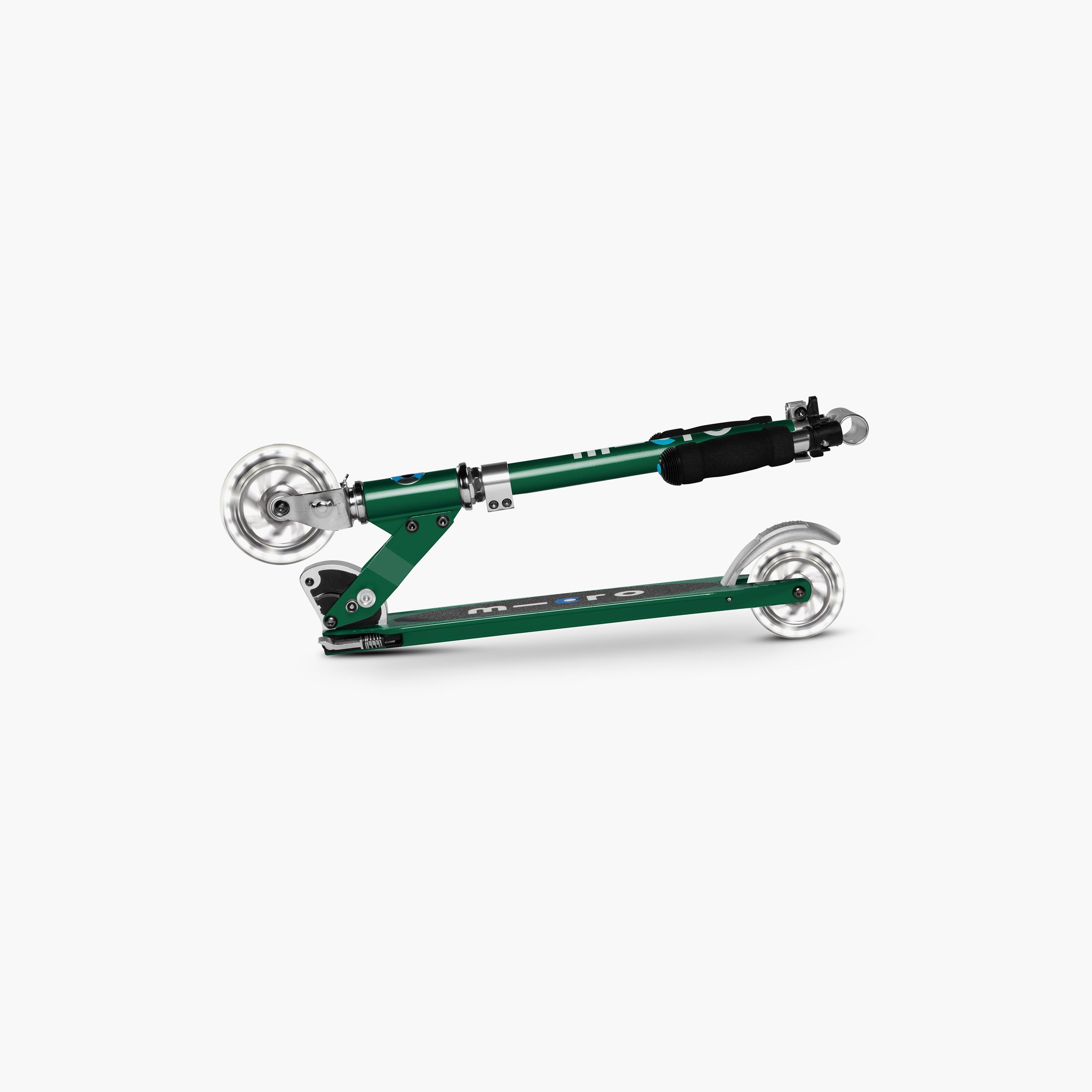 Micro Sprite Scooter, Forest Green LED-toys-outdoor-scooters-image-3