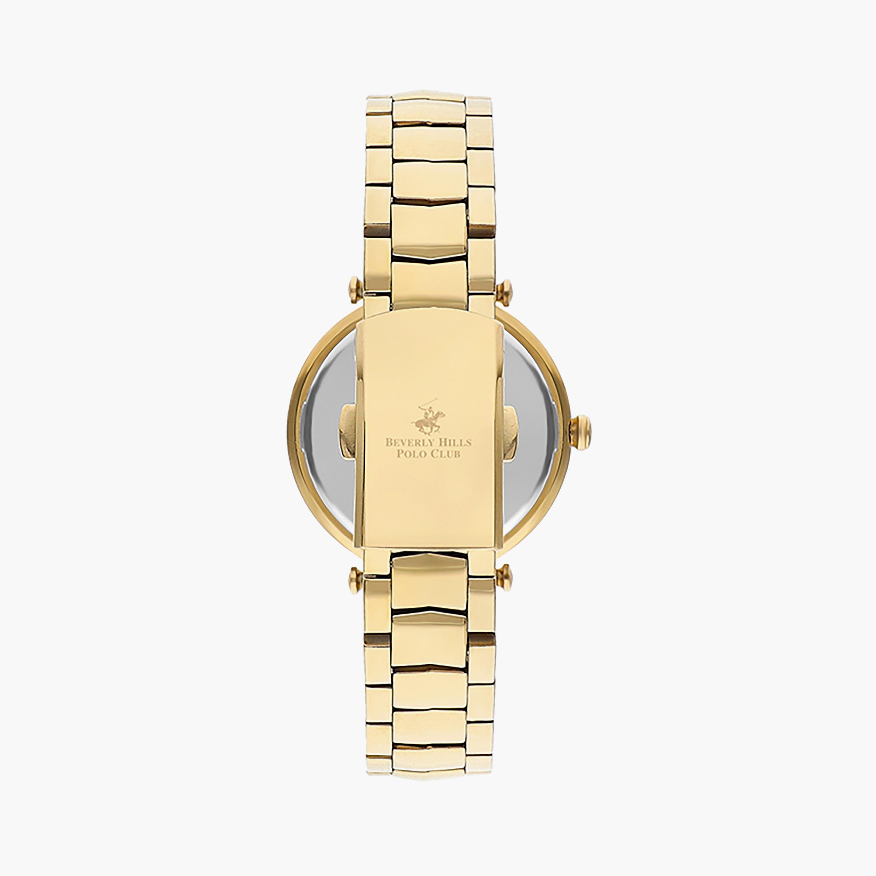  BP3352X.120 | ساعة بيفرلي هيلز بولو كلوب ذو كرونوغراف ذهبية للنساء بسوار من ستانلس ستيل-women-watchesandjewellery-watches-image-3